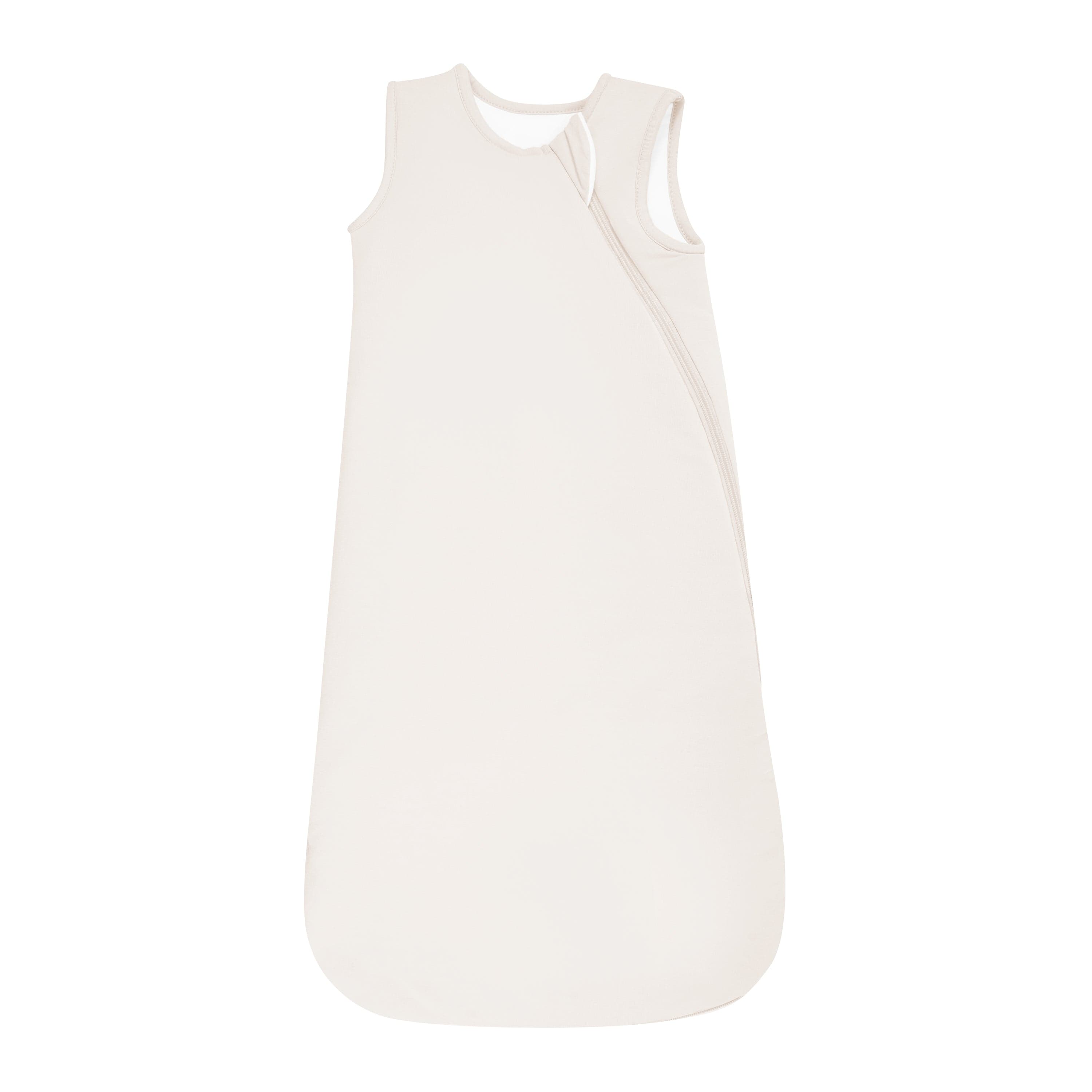 Flat lay of Kyte Baby Sleep Bag in Oat 2.5