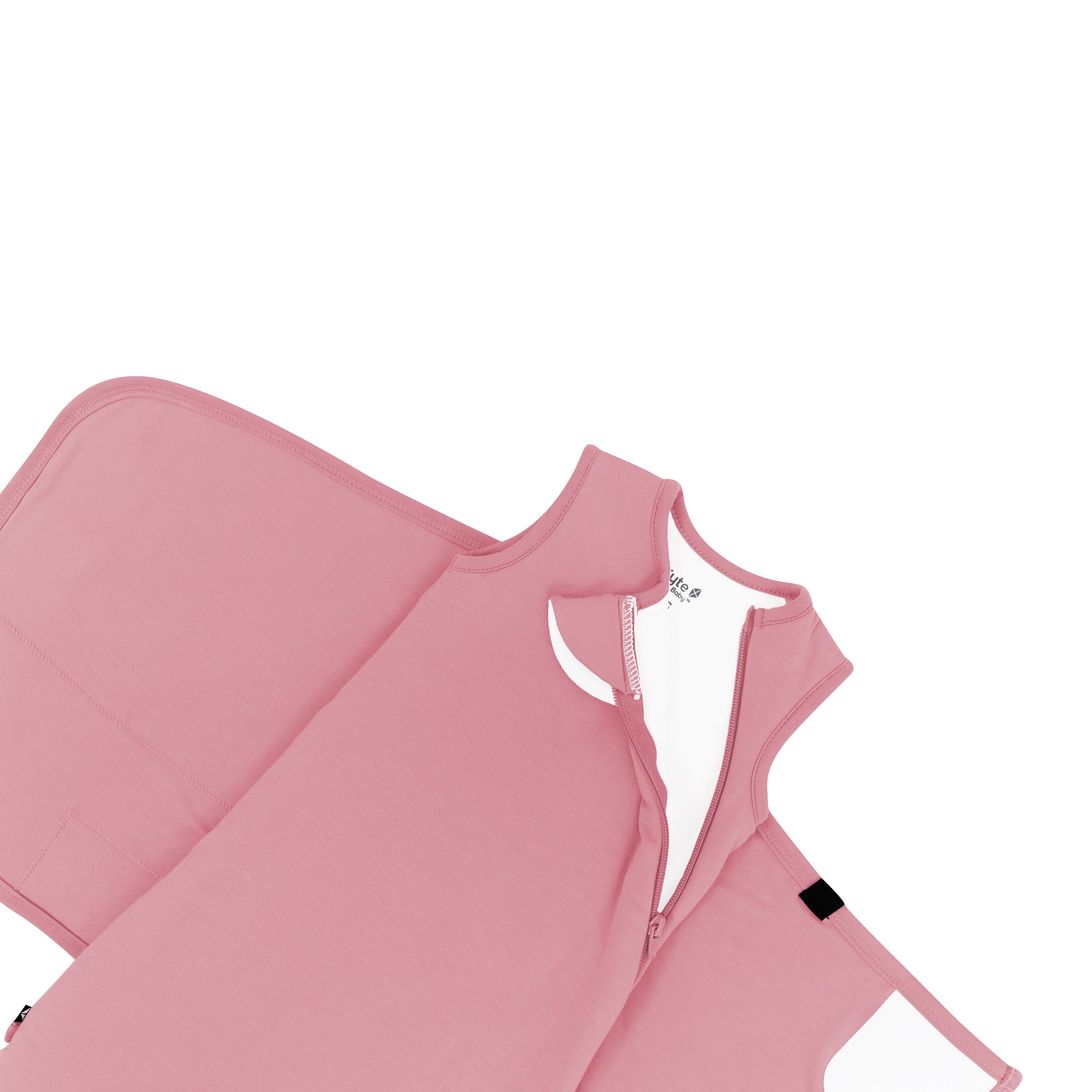 Zipper Garage on Kyte Baby Sleep Bag Swaddler in Apple Blossom