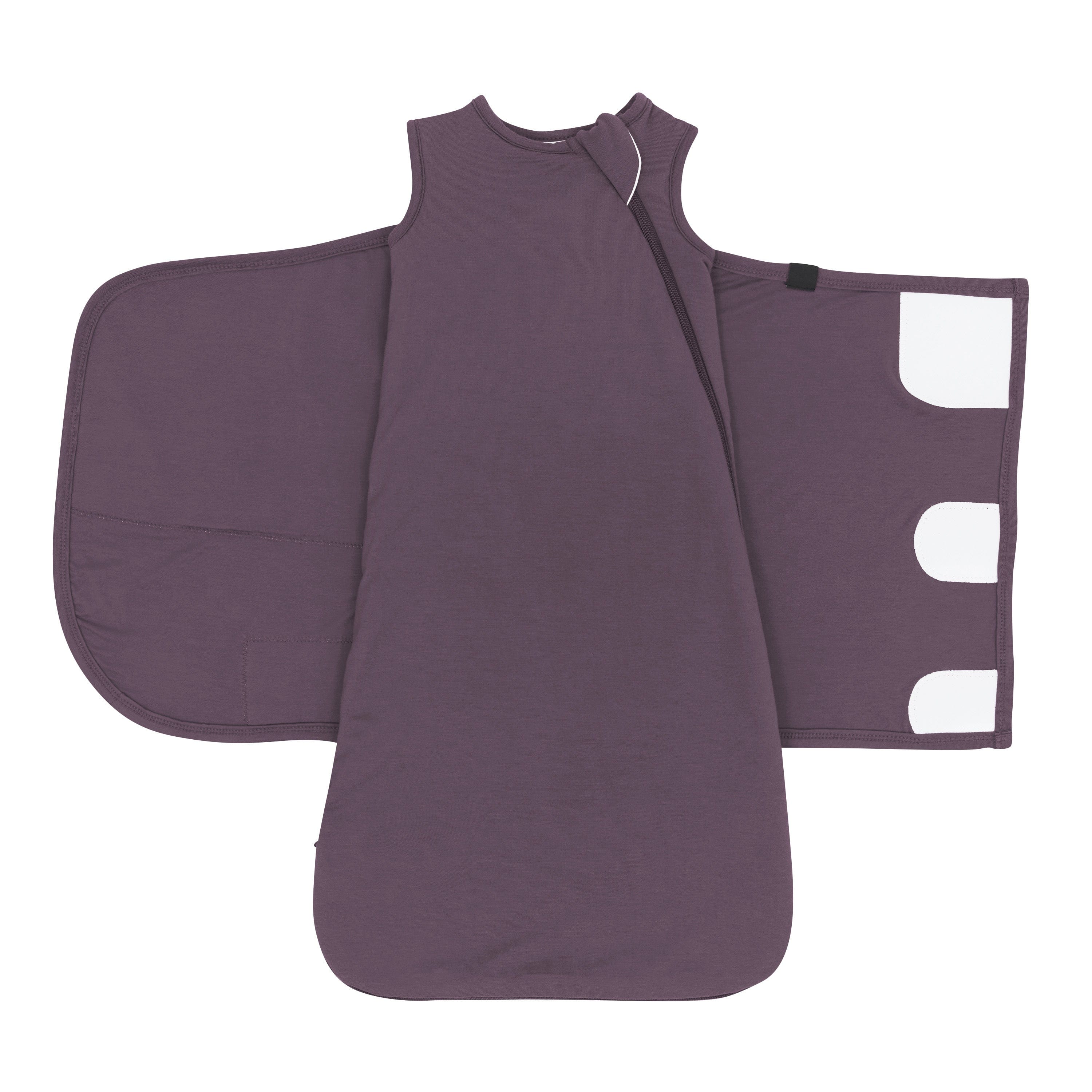 Adjustable velcro Sleep Bag Swaddler in Currant 1.0