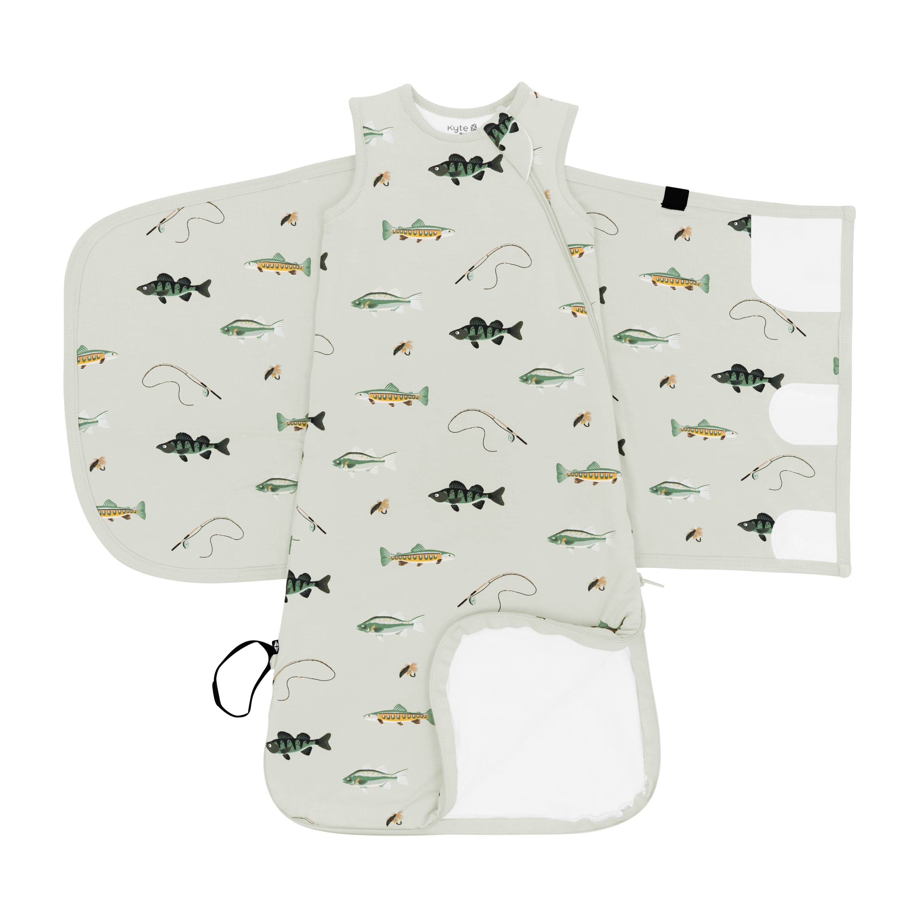Bamboo Sleep Bag Swaddler in Fishing 1.0 TOG