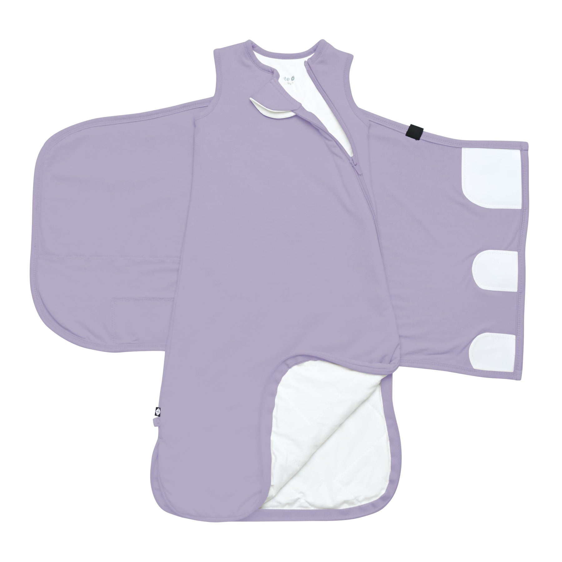 Kyte Baby bamboo Sleep Bag Swaddler in Taro with removable band