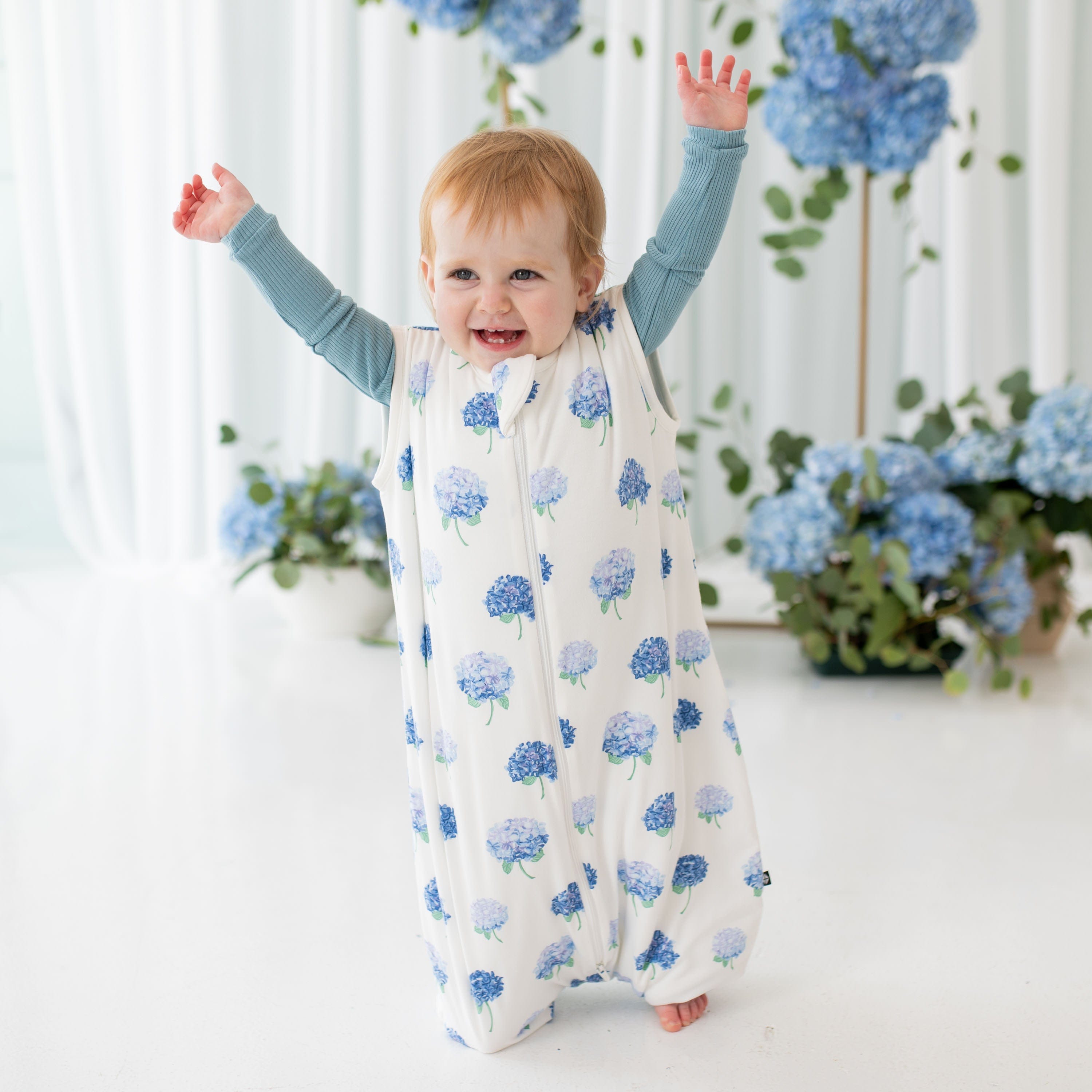 Kyte Baby Sleep Bag Walker 1.0 Tog Sleep Bag Walker in Hydrangea 1.0