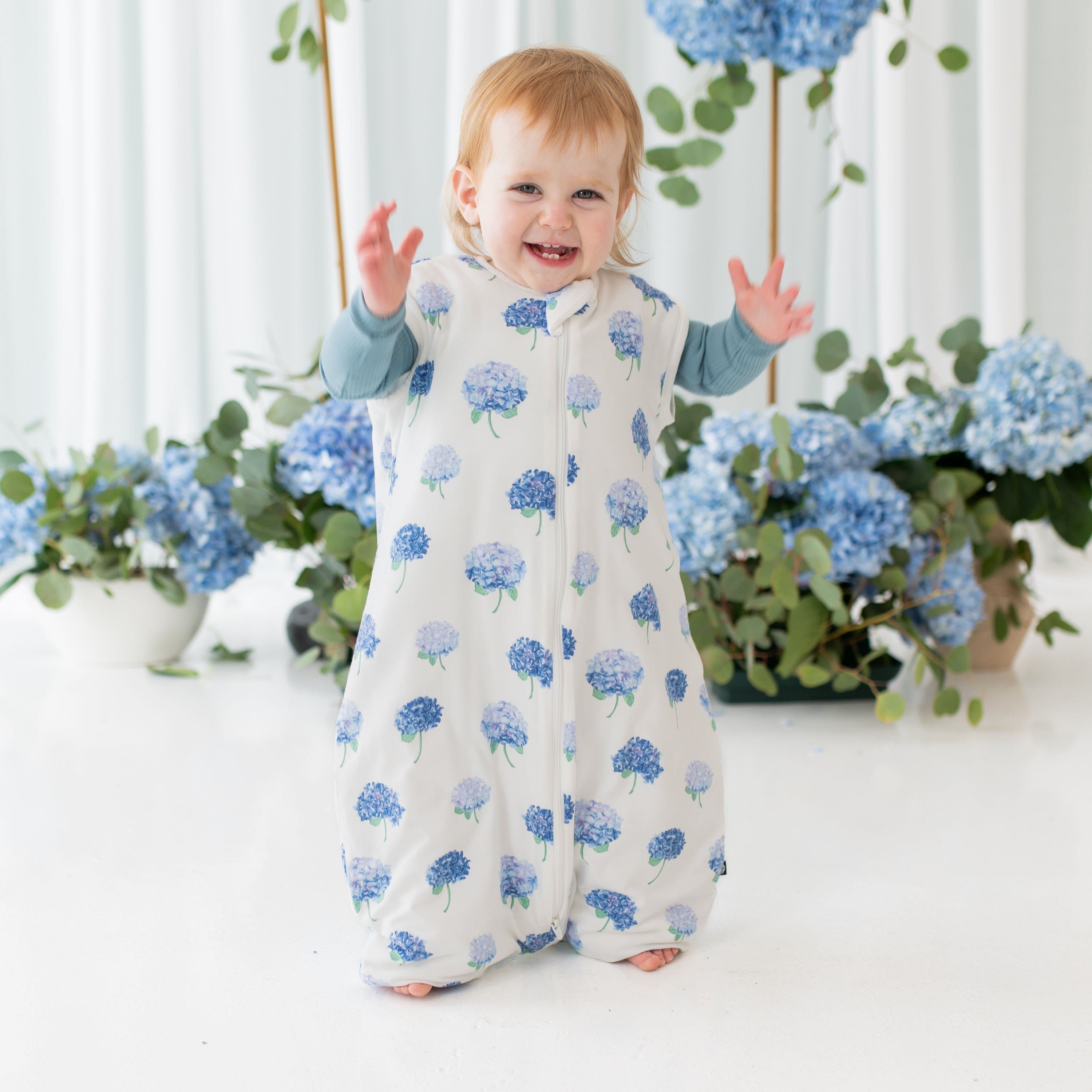 Kyte Baby Sleep Bag Walker 1.0 Tog Sleep Bag Walker in Hydrangea 1.0
