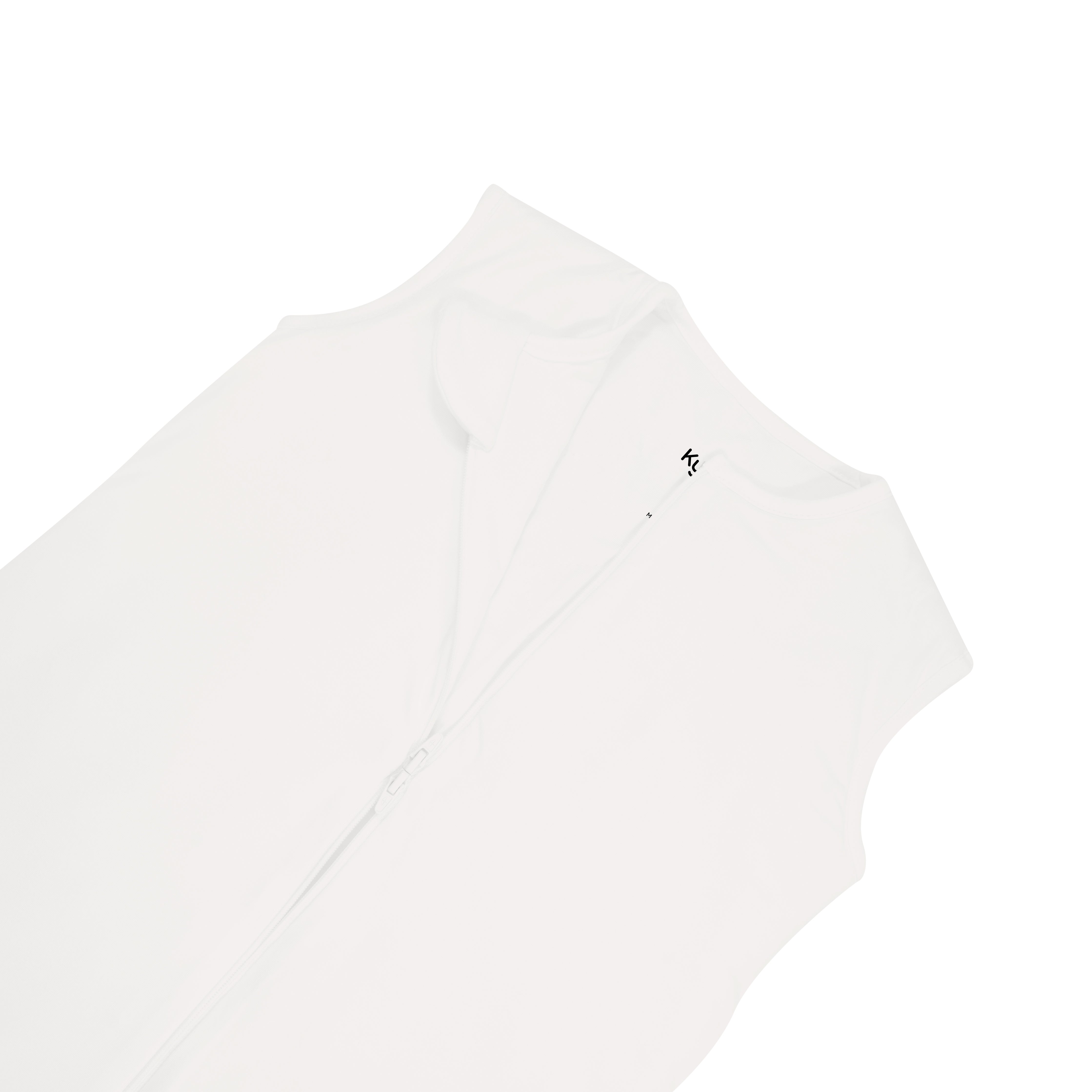 Zipper garage on bamboo Kyte Baby Sleep Bag Walker in Cloud 1.0