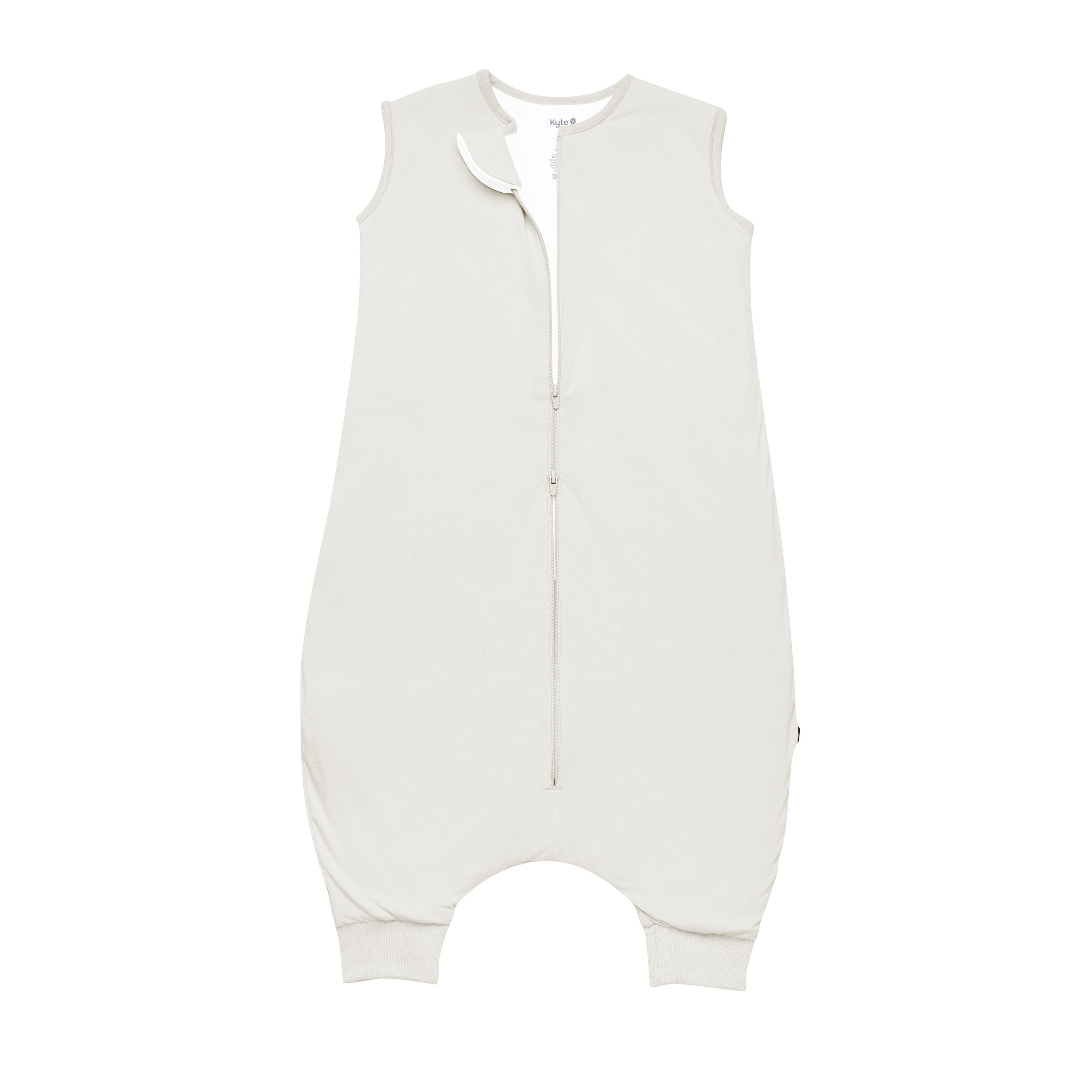 Sleep Bag Walker in Oat 1.0 shown unzipped