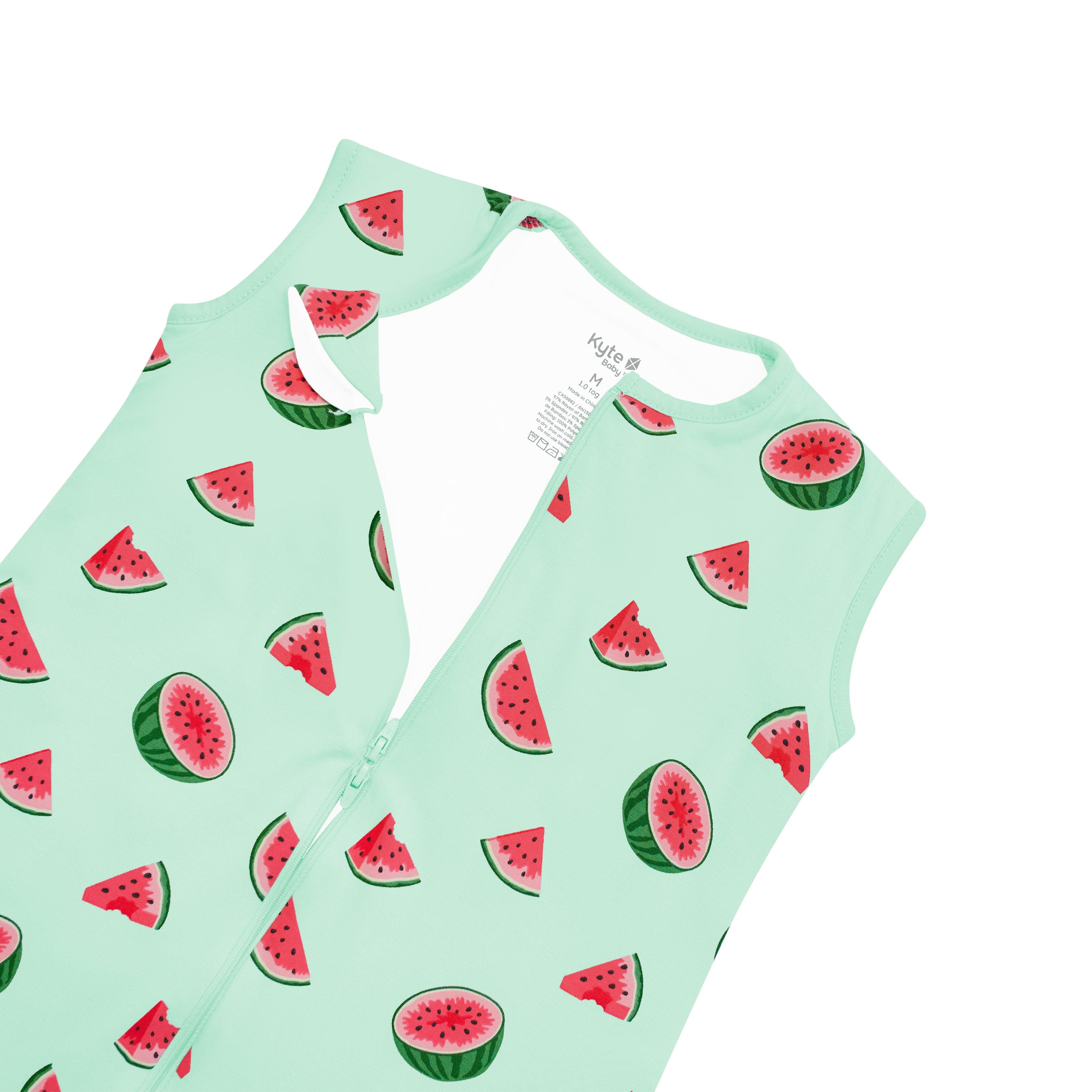 Dual zipper on the Sleep Bag Walker in Watermelon 1.0
