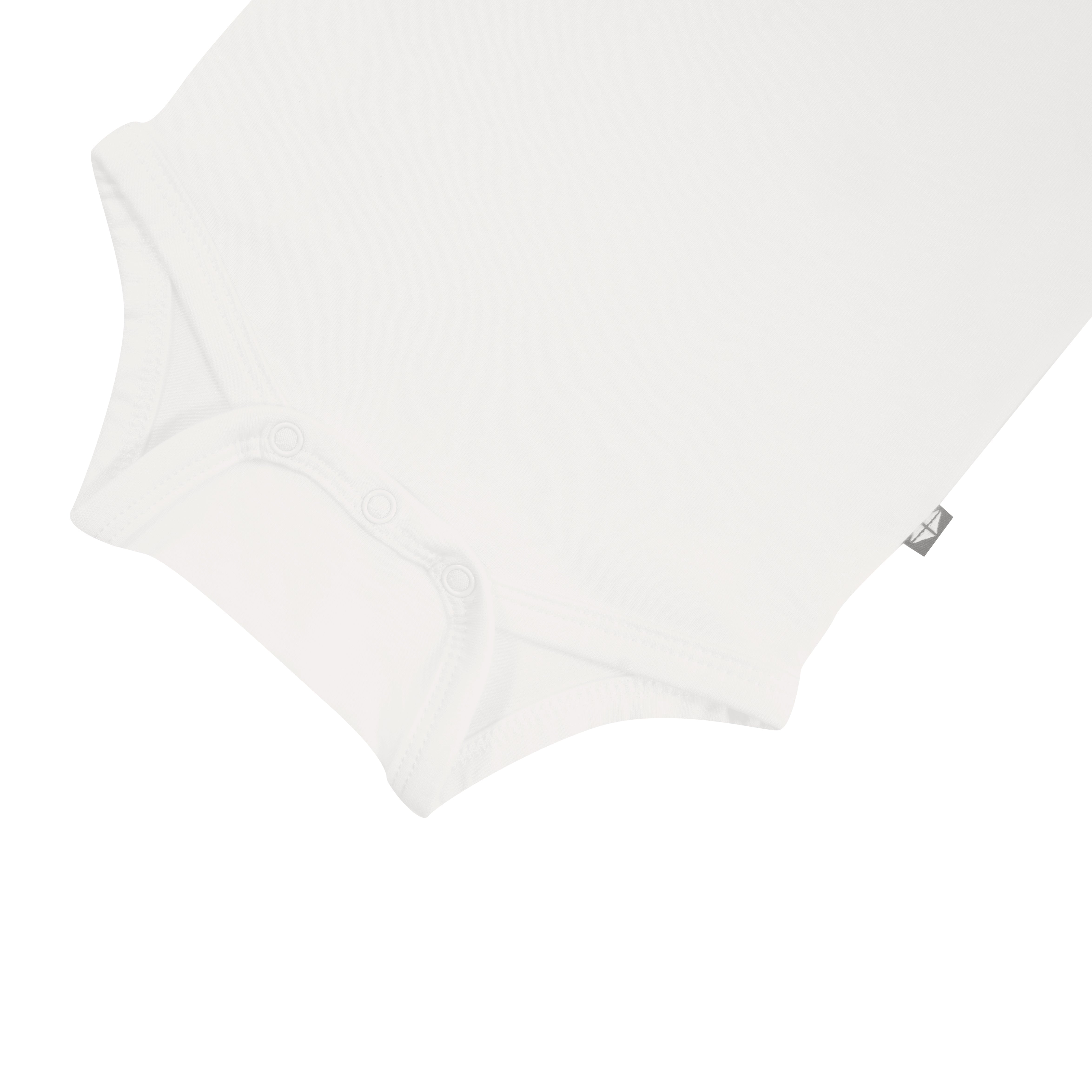 Snap bottom of Kyte Baby Sleeveless Bodysuit in Cloud