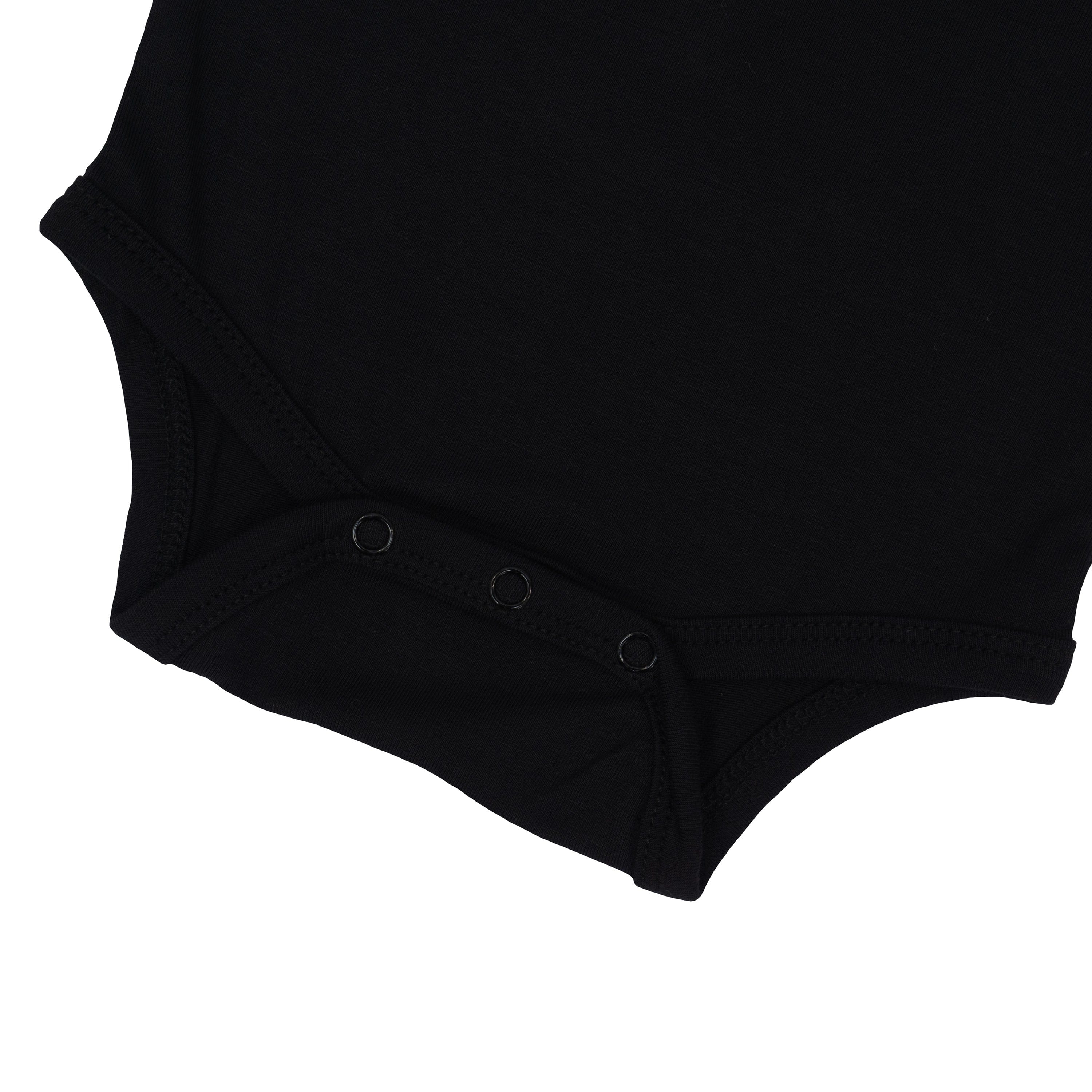 Snap bottom of Kyte Baby Sleeveless Bodysuits in Midnight
