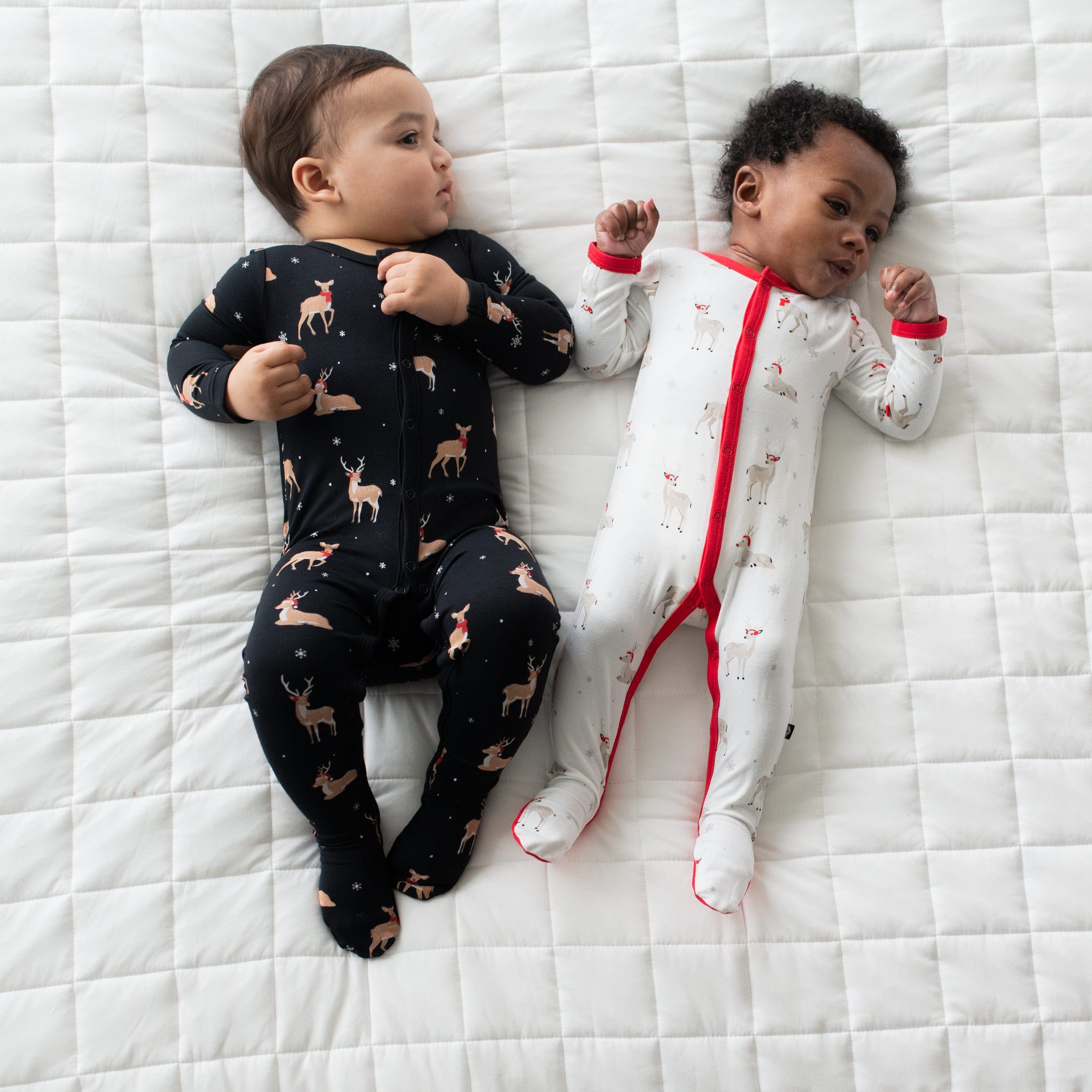Kyte Baby Snap Footies Footie in Cloud Deer