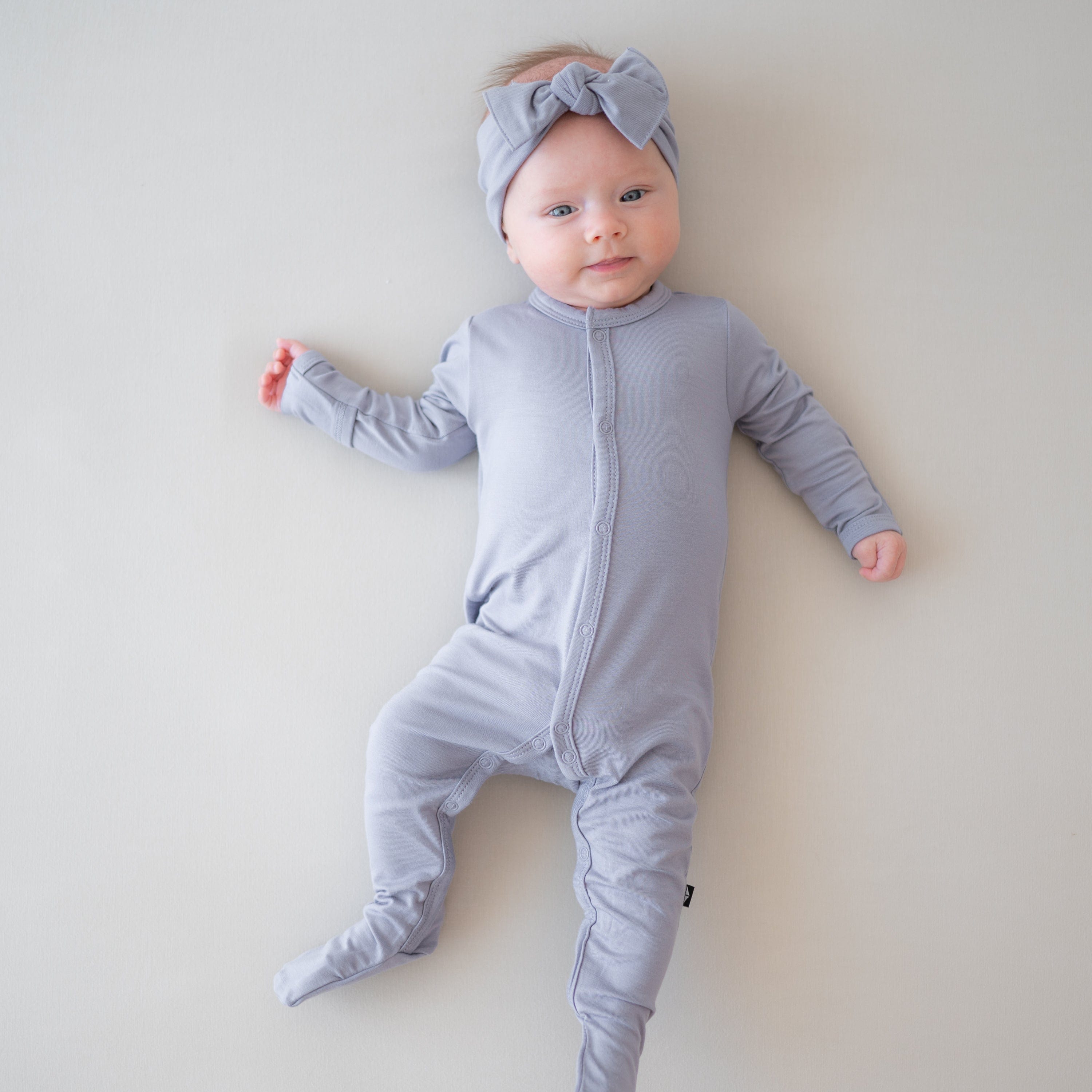 Kyte Baby Snap Footies Footie in Haze