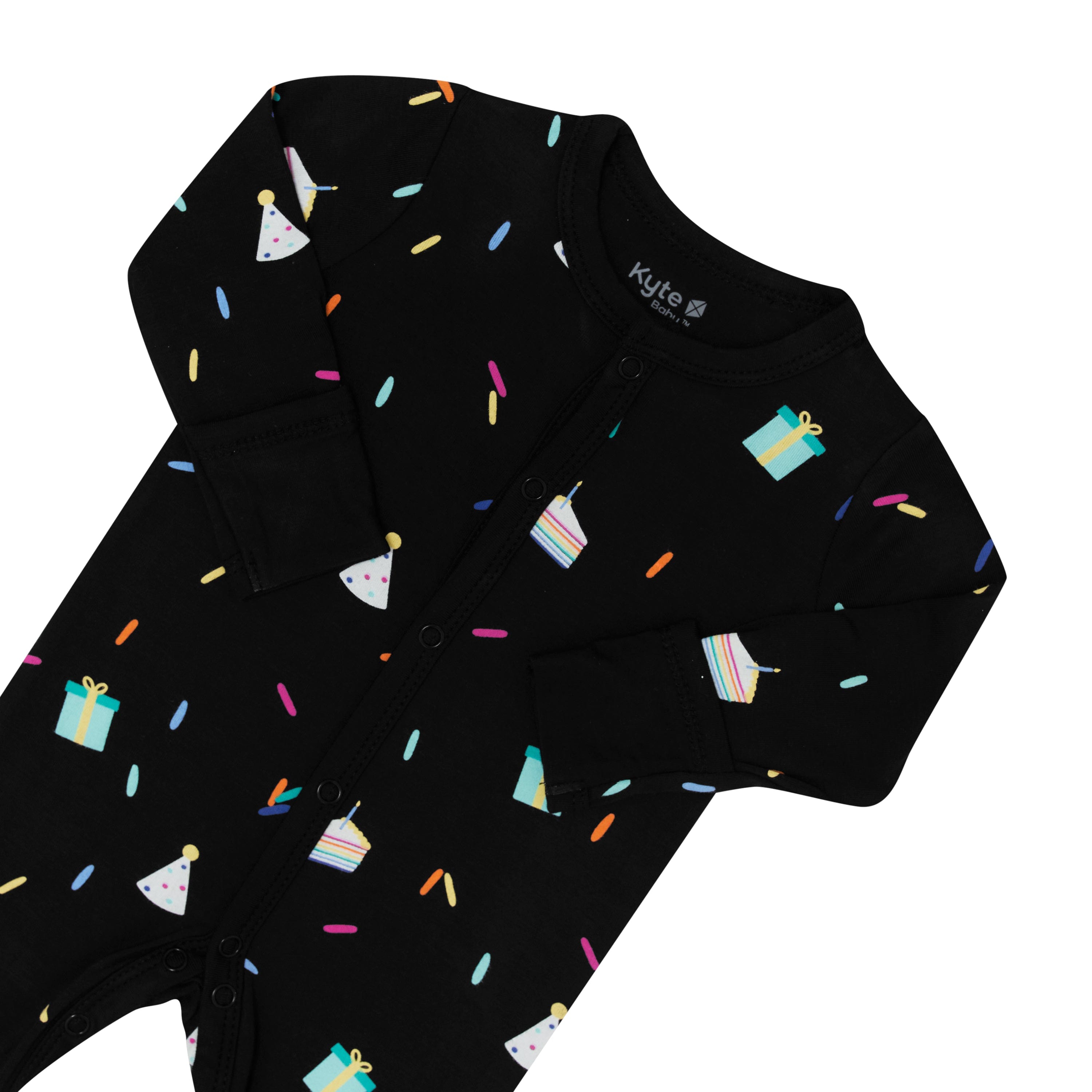 Kyte Baby Snap Footies Footie in Midnight Party