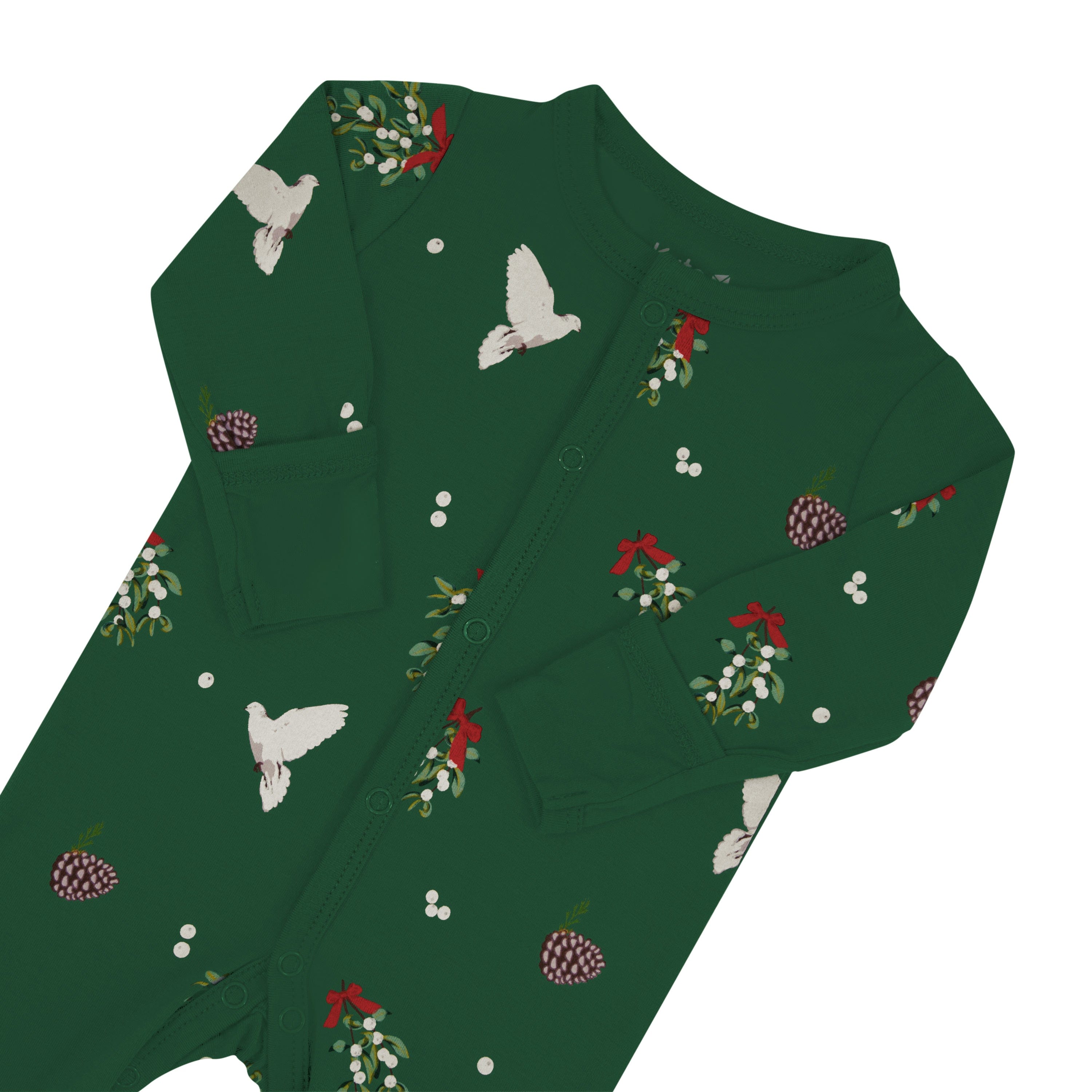 Kyte Baby Snap Footies Footie in Mistletoe