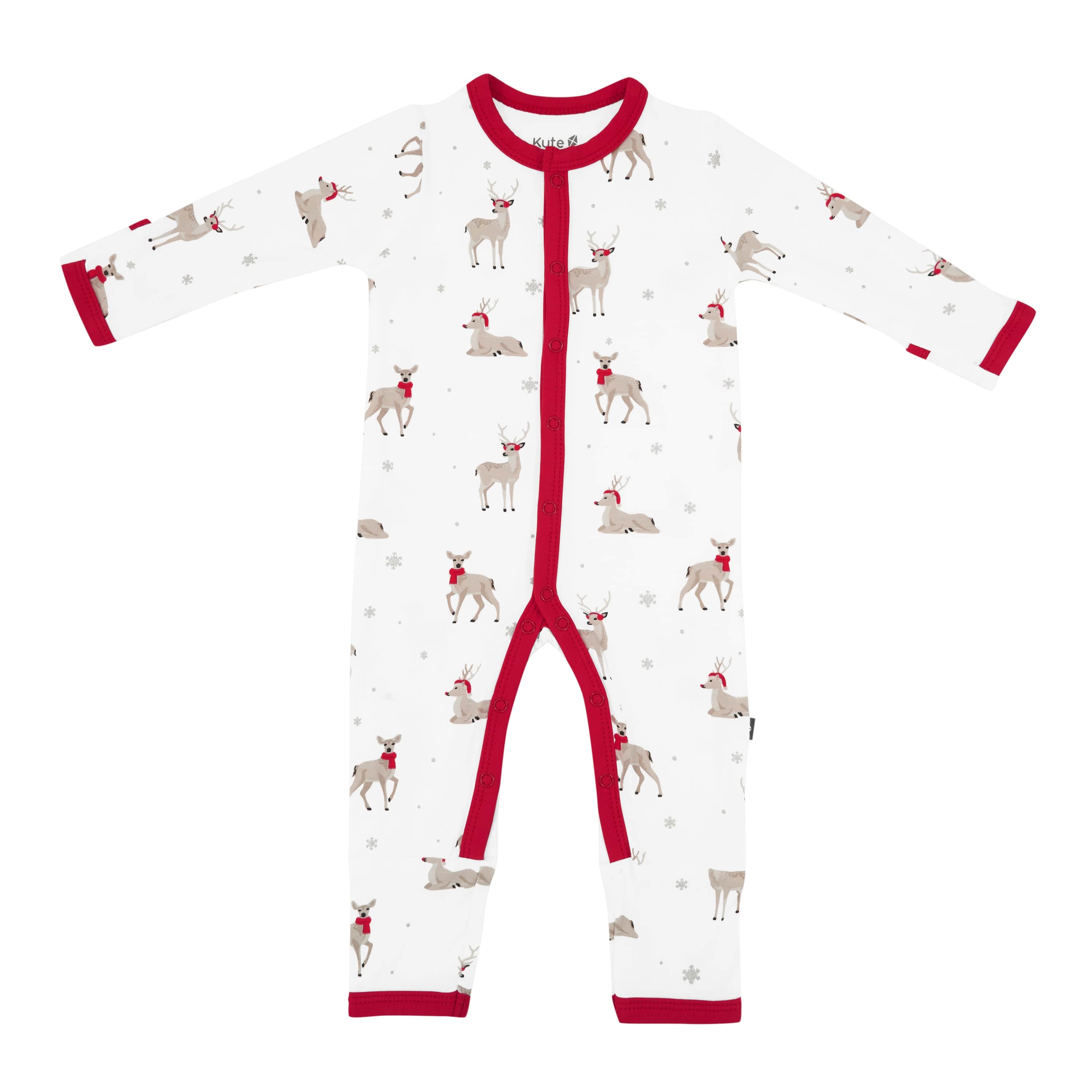 Kyte Baby Snap Romper Romper in Cloud Deer