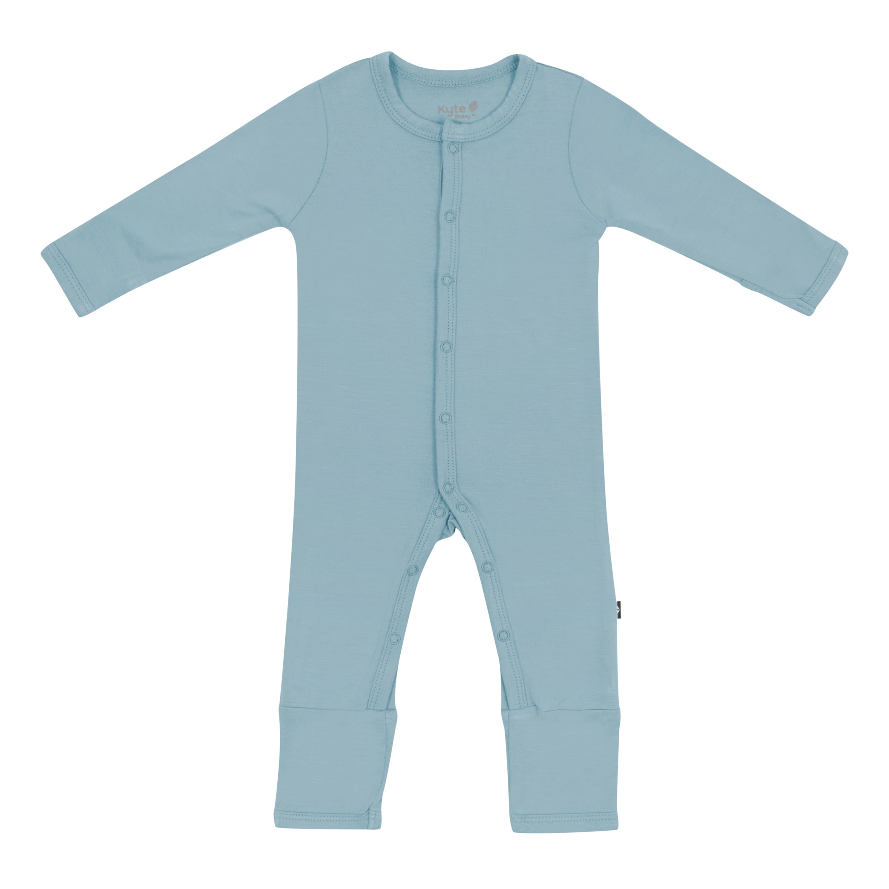Kyte Baby Romper in Dusty Blue