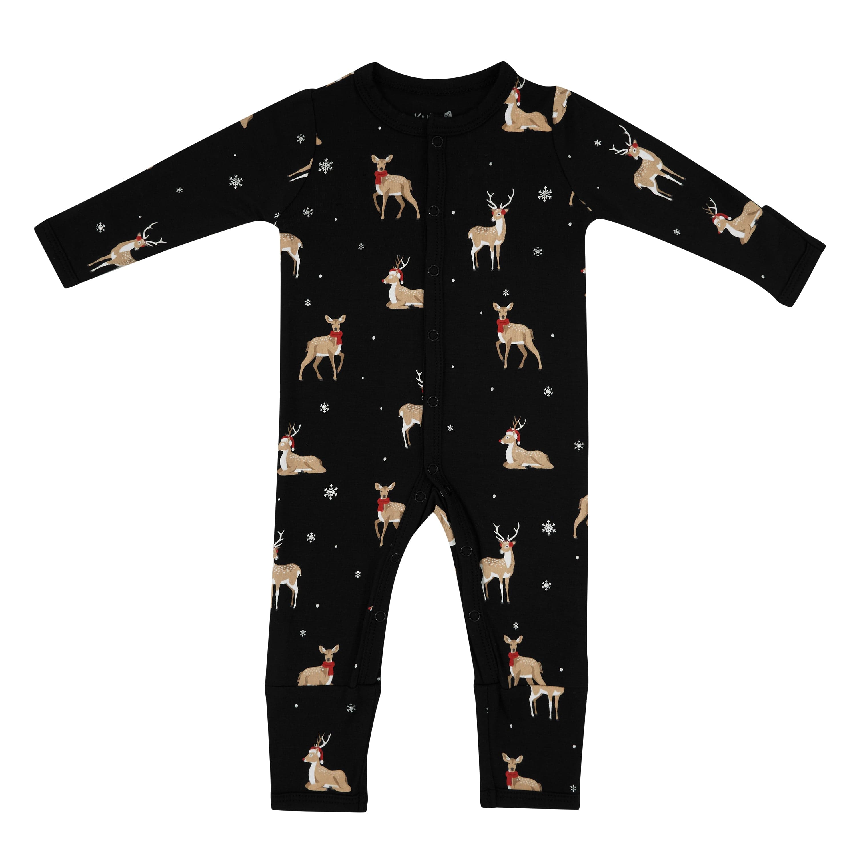 Kyte Baby Snap Romper Romper in Midnight Deer