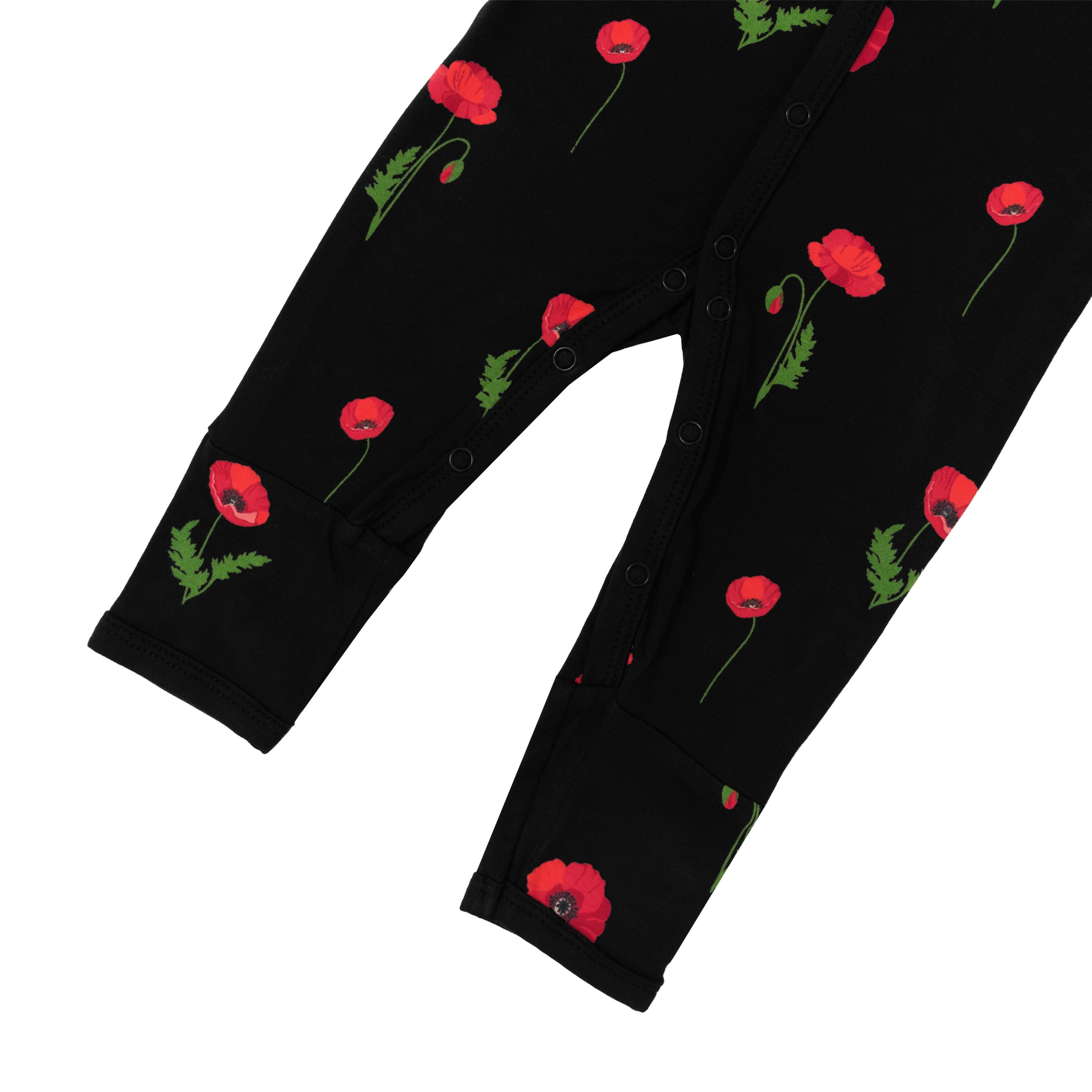 Kyte Baby Snap Romper Romper in Midnight Poppies