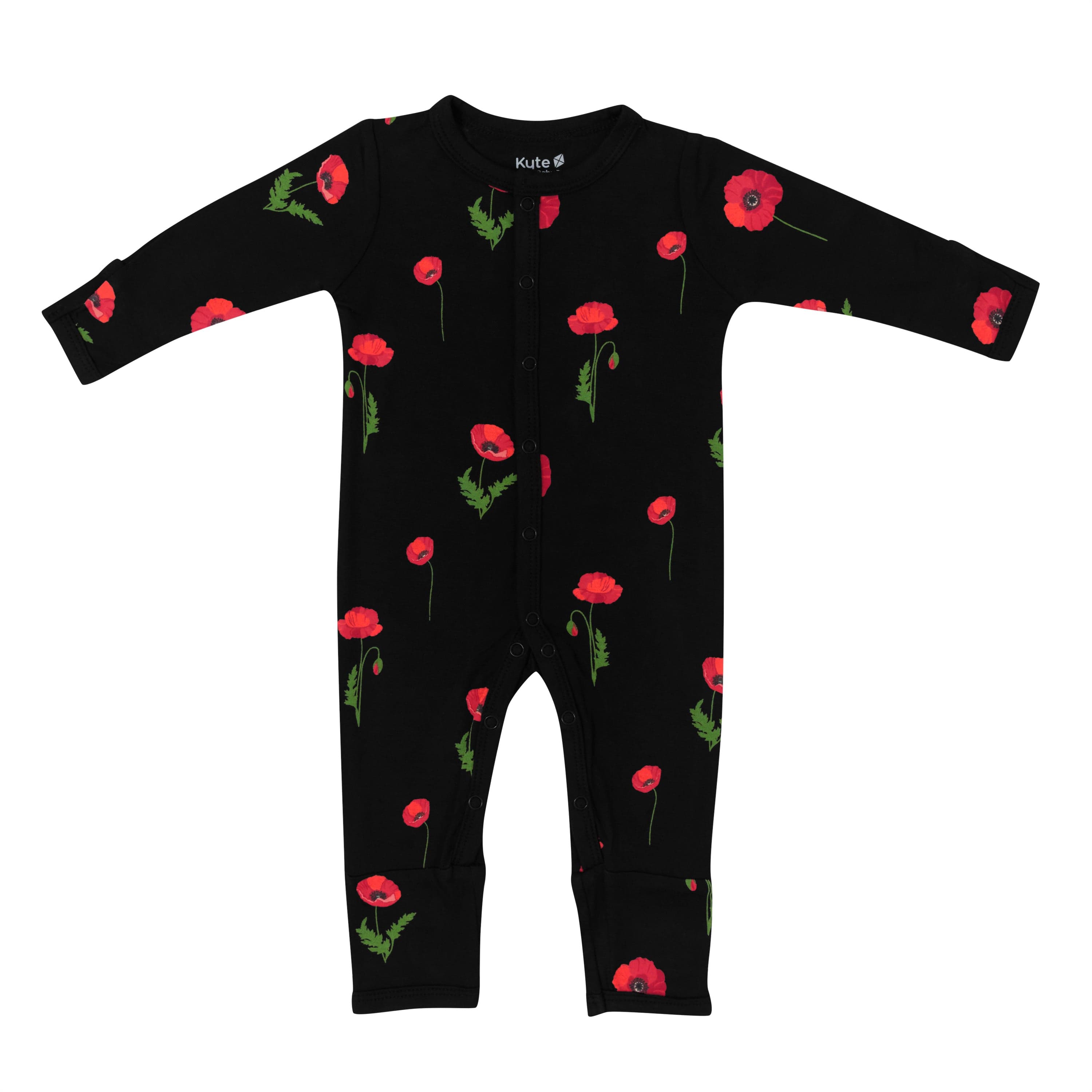 Kyte Baby Snap Romper Romper in Midnight Poppies