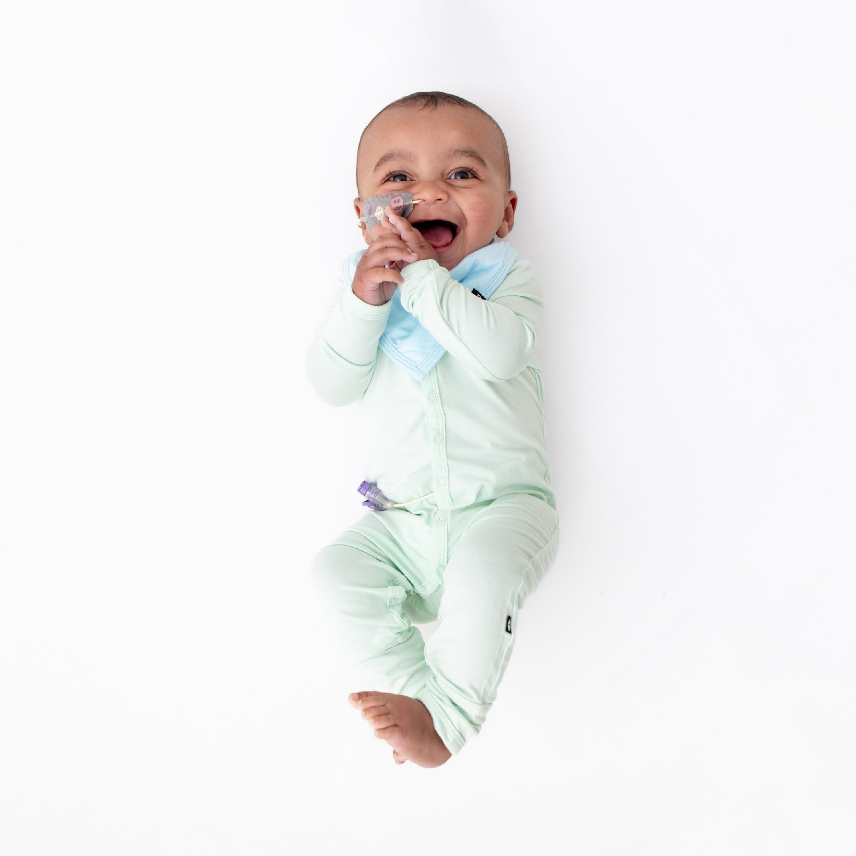 Kyte Baby Snap Romper Romper in Mint