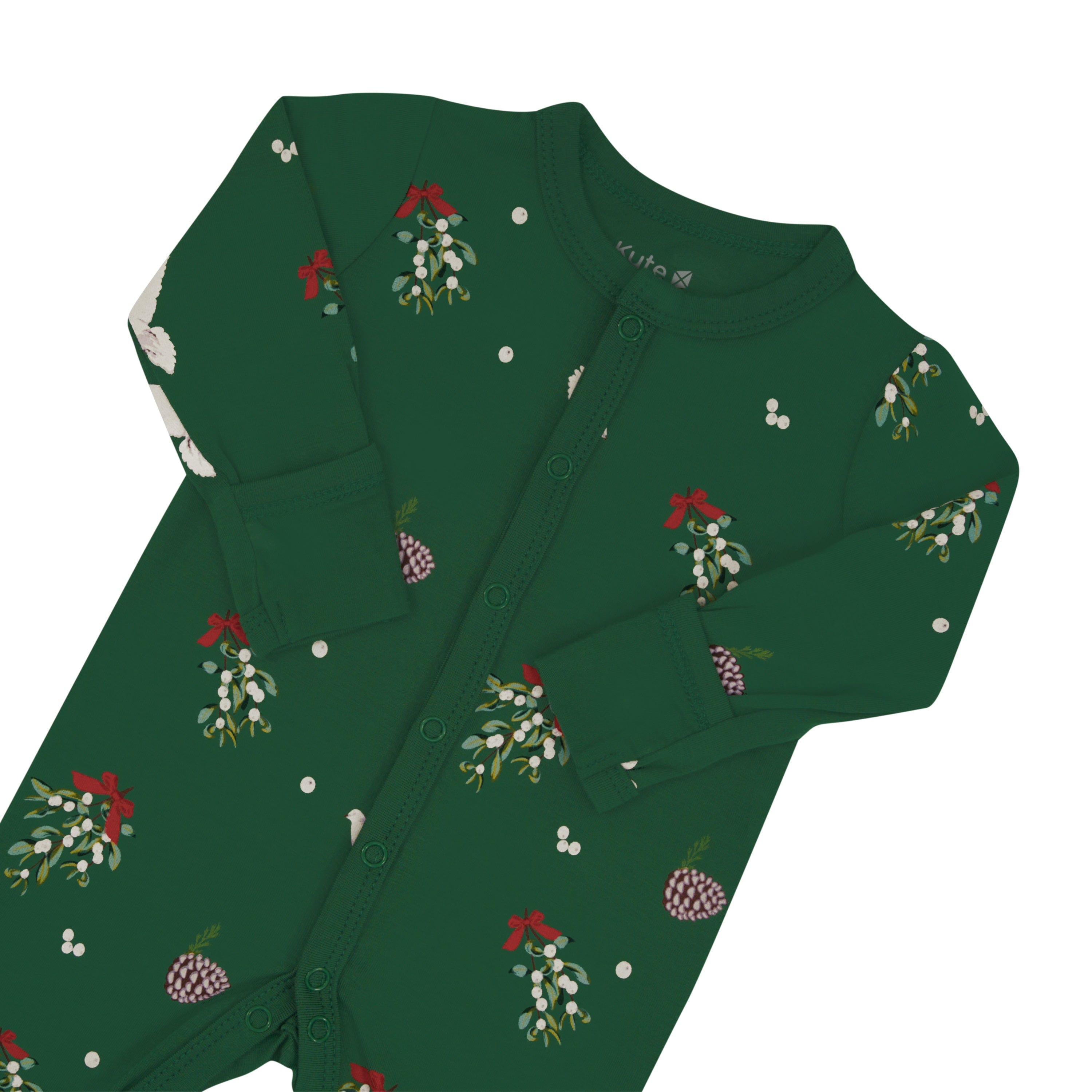 Kyte Baby Snap Romper Romper in Mistletoe