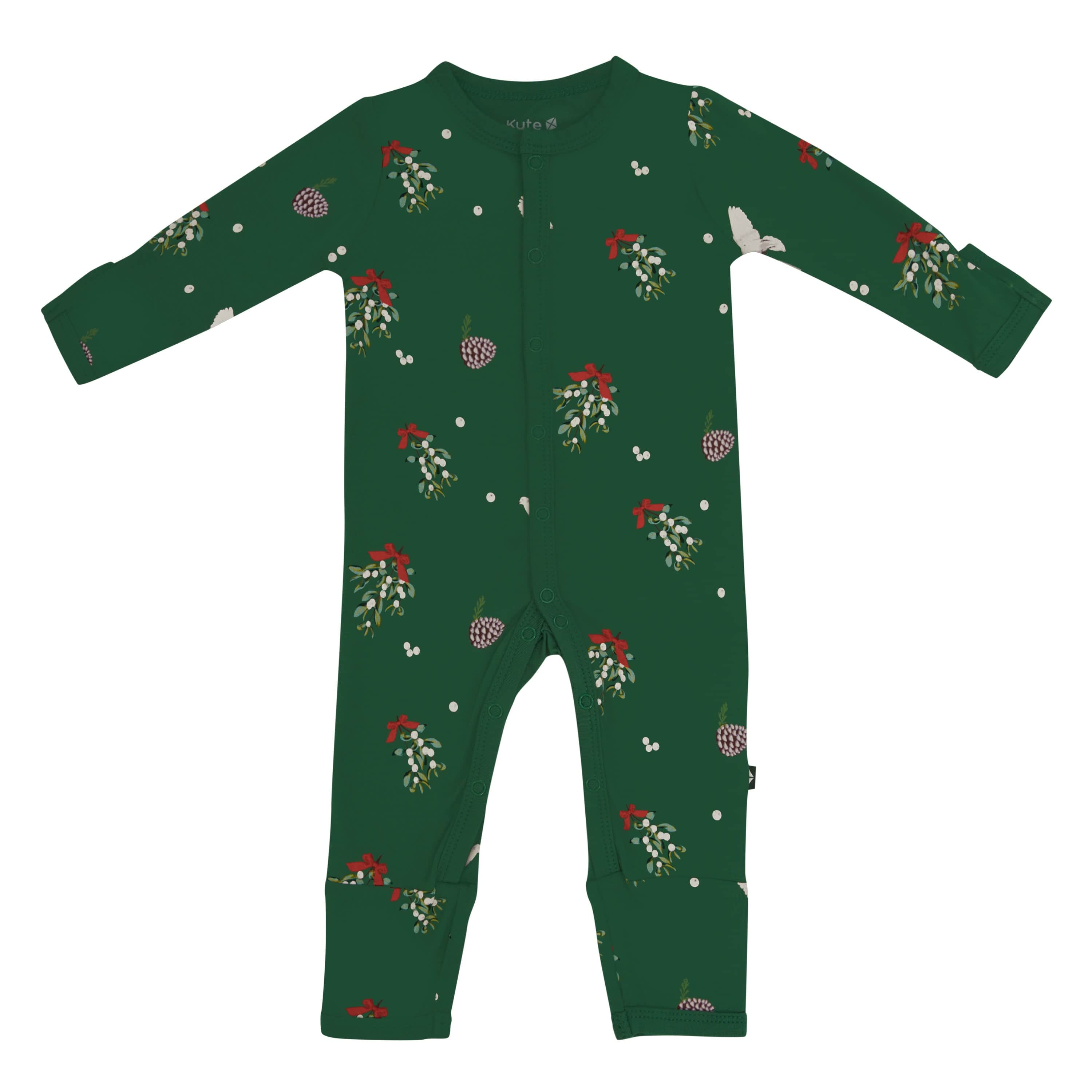 Kyte Baby Snap Romper Romper in Mistletoe