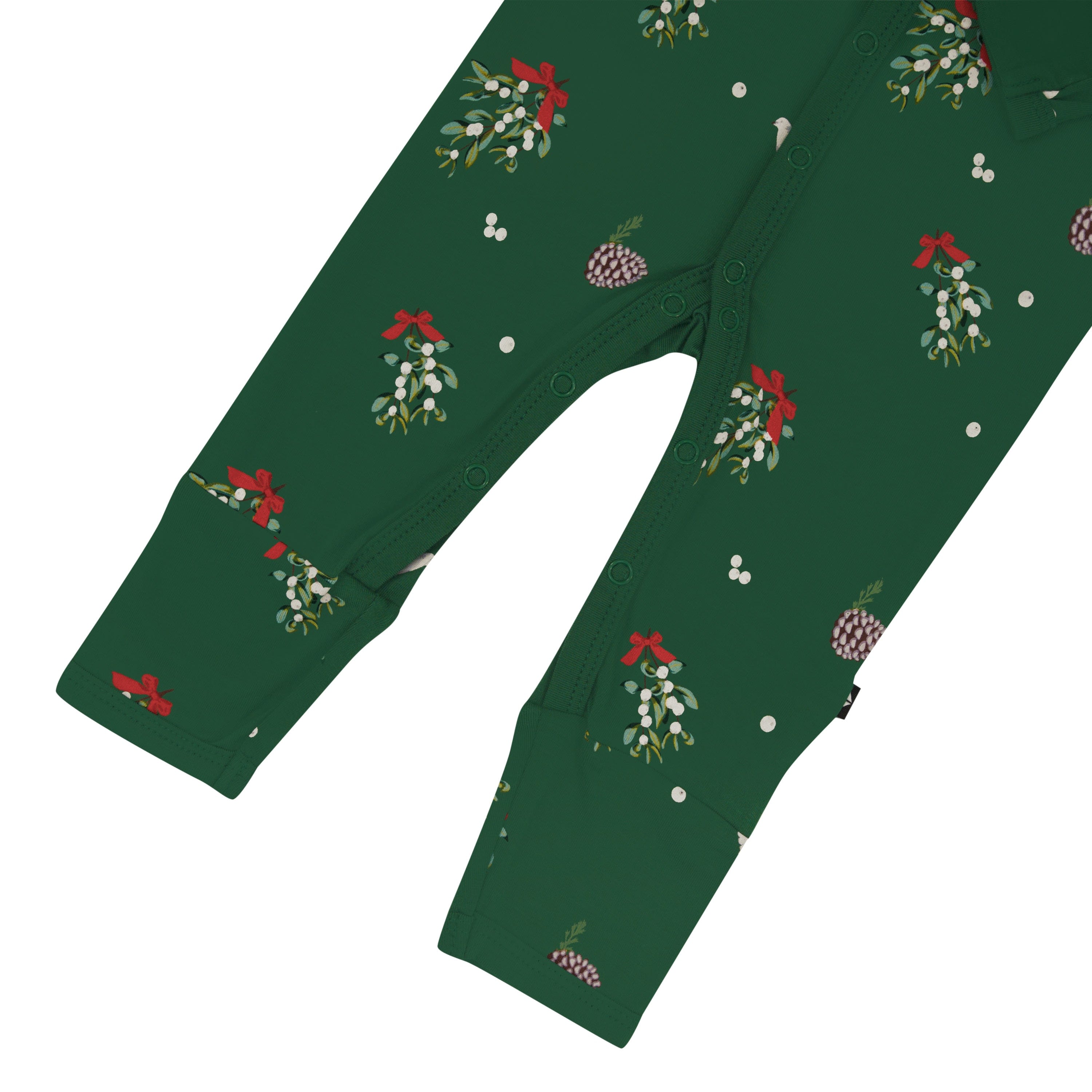 Kyte Baby Snap Romper Romper in Mistletoe