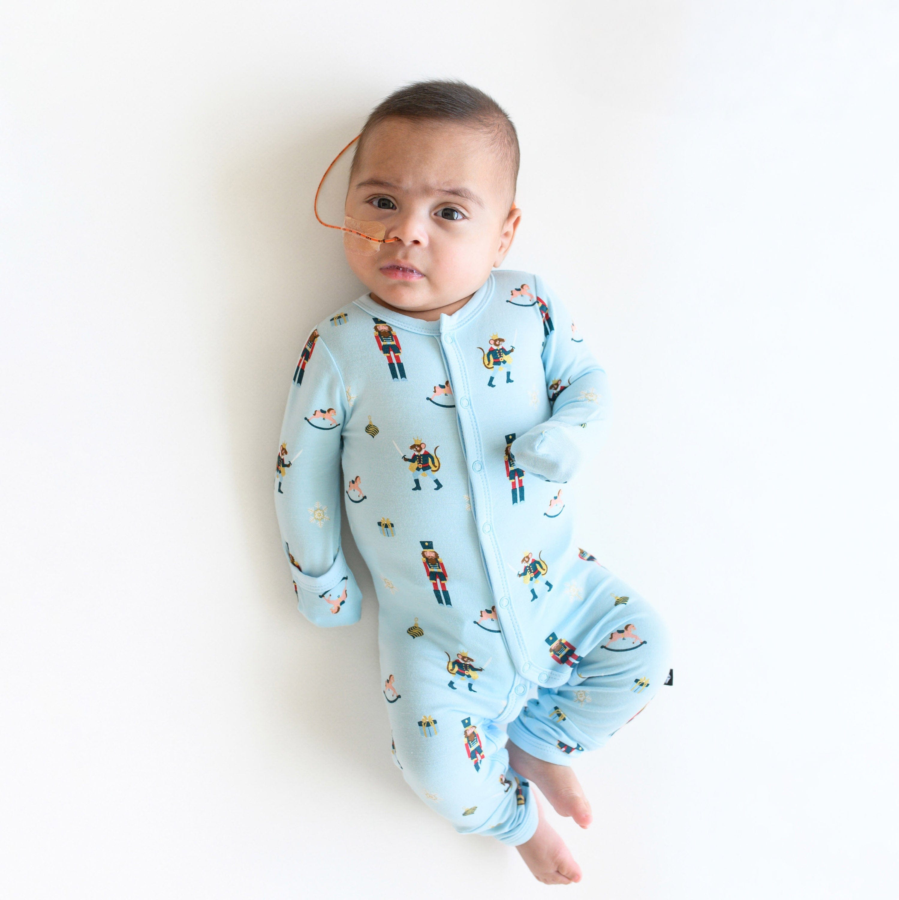 Kyte Baby Snap Romper Romper in Nutcracker
