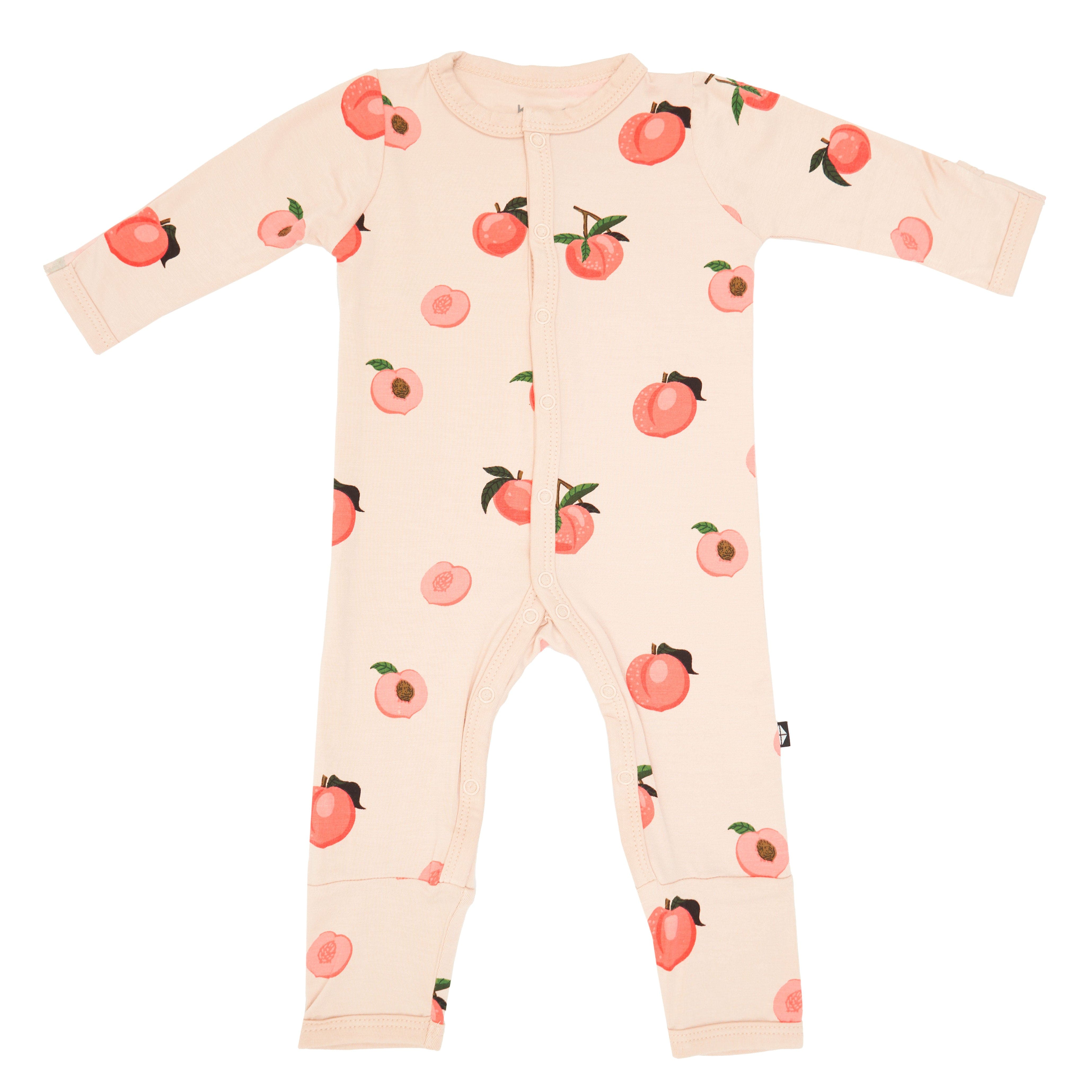 Kyte Baby Romper in Peach pattern