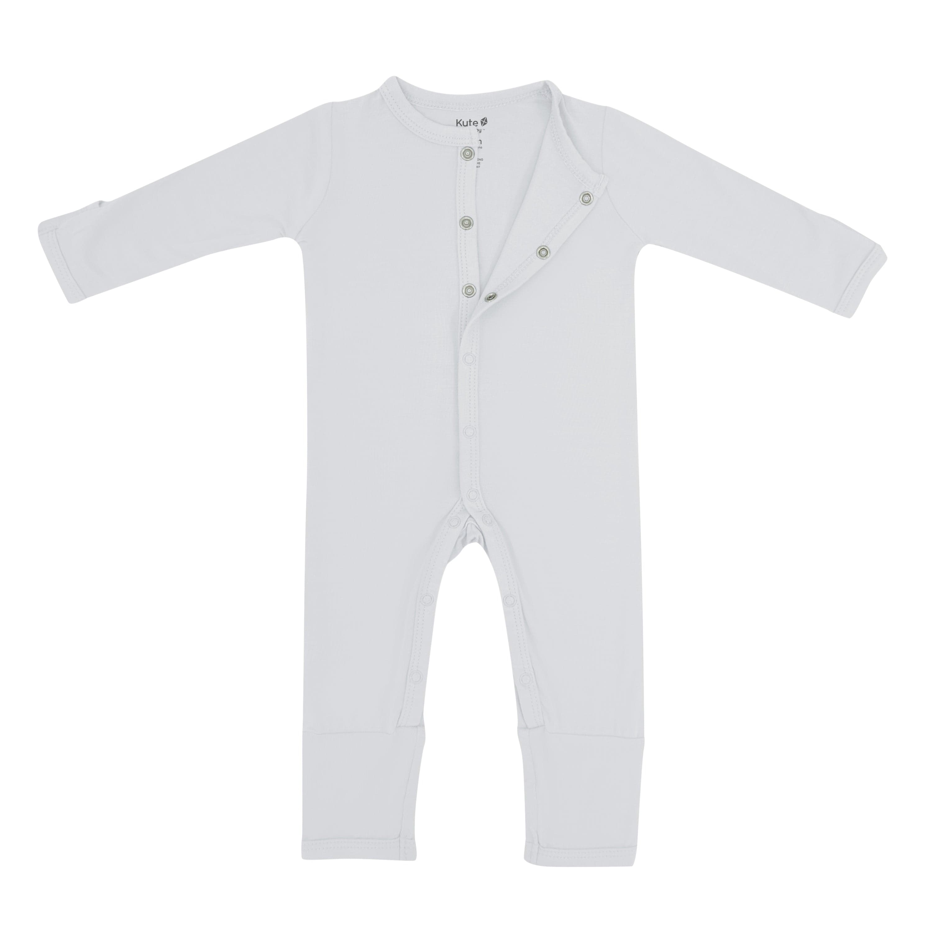 Kyte Baby long sleeve snap Romper in Storm