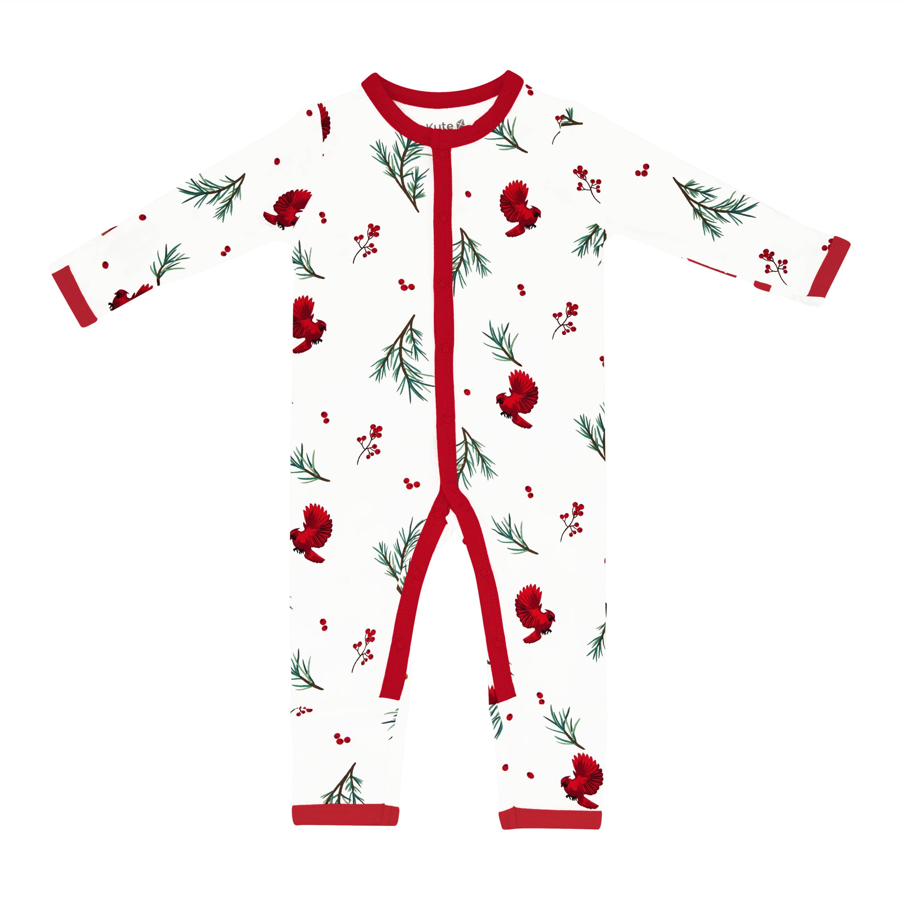 Kyte Baby Snap Romper Romper in Winterberry