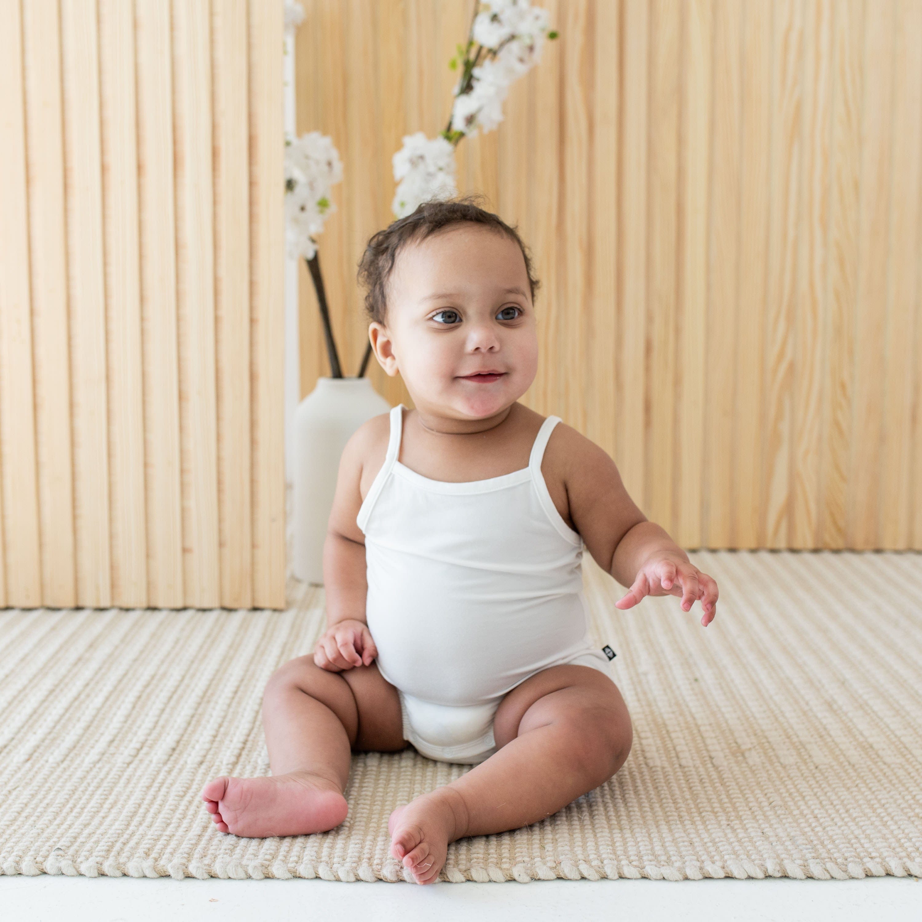 Kyte Baby Spaghetti Strap Leotard Spaghetti Strap Leotard in Cloud