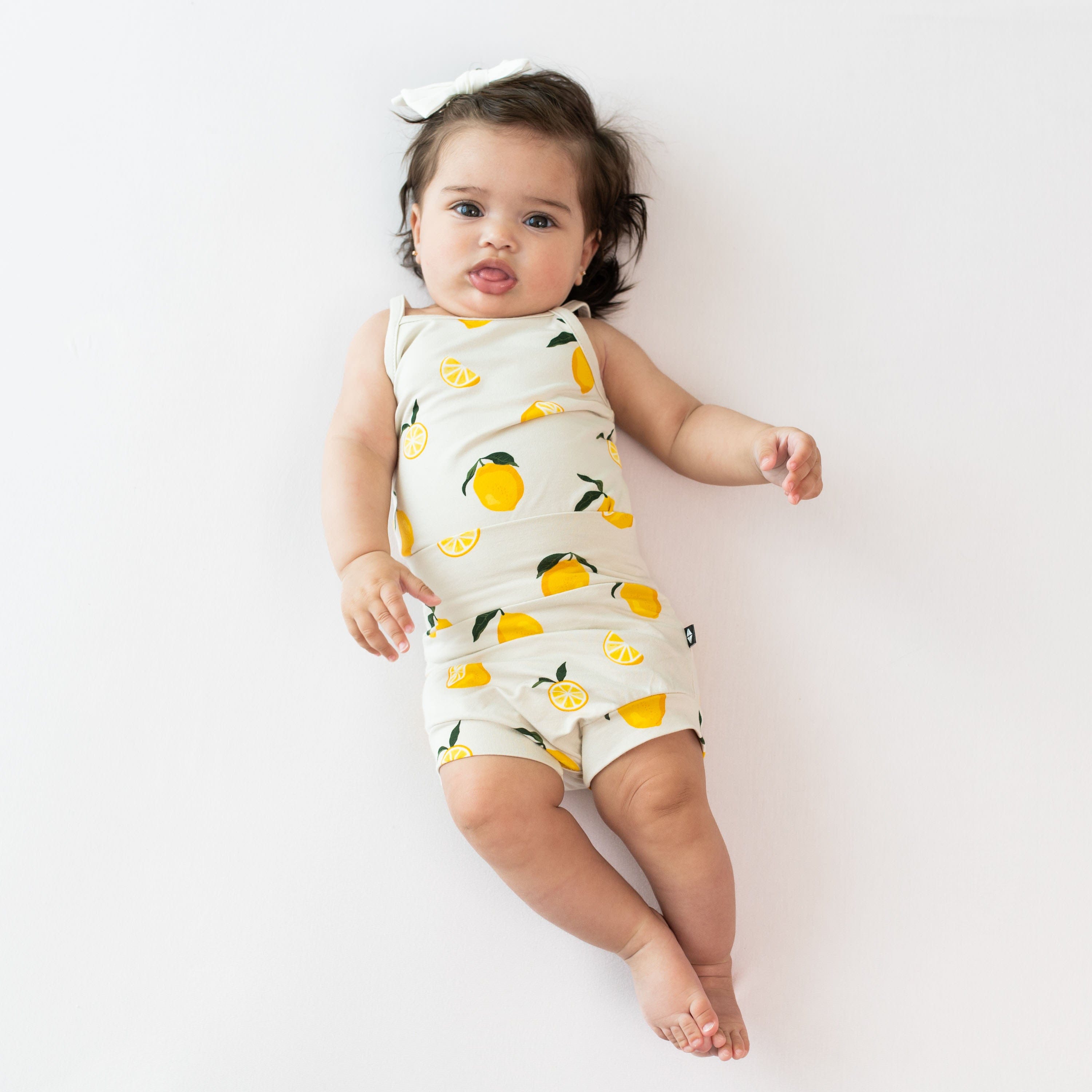 Kyte Baby Spaghetti Strap Leotard Spaghetti Strap Leotard in Lemon