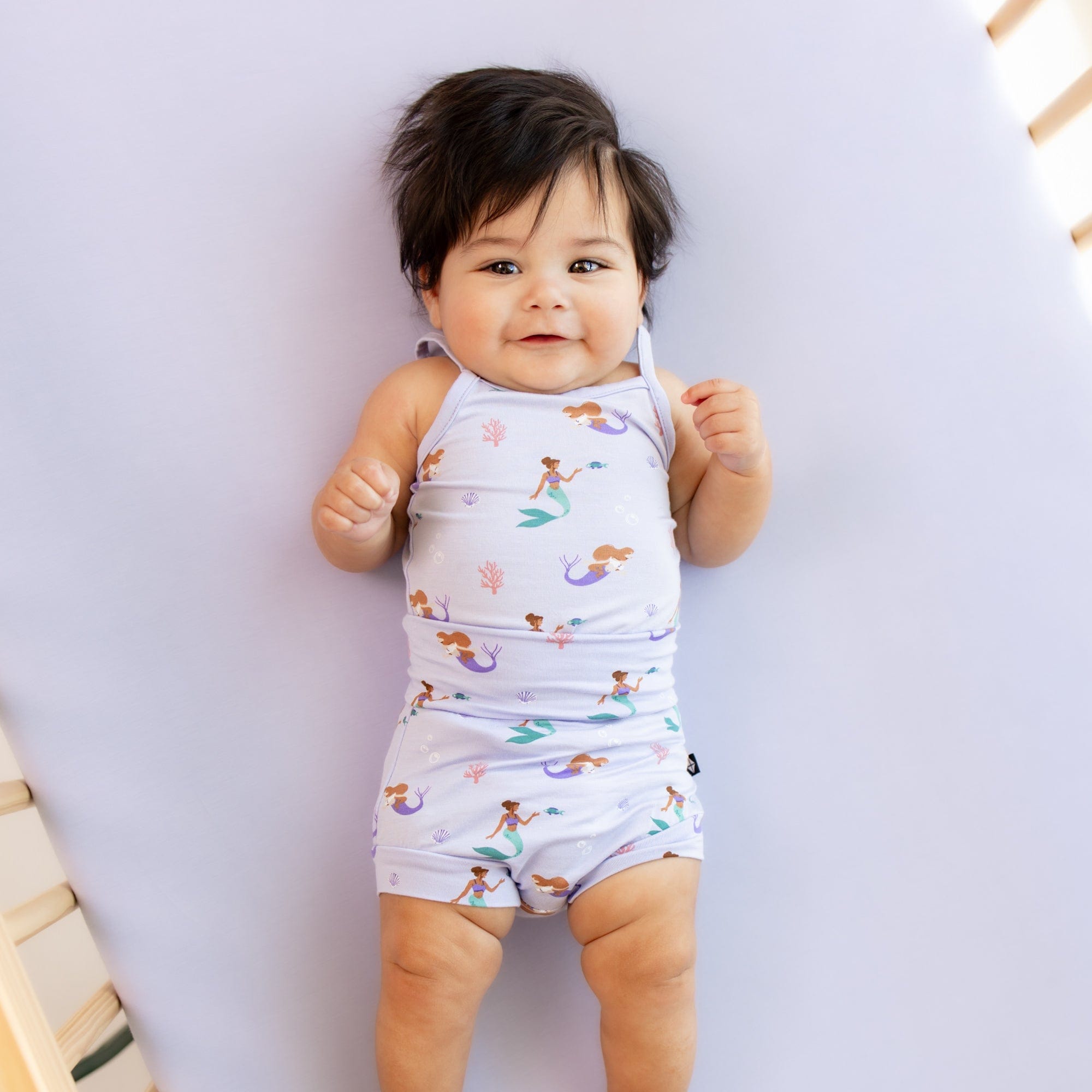 Kyte Baby Spaghetti Strap Leotard Spaghetti Strap Leotard in Mermaid