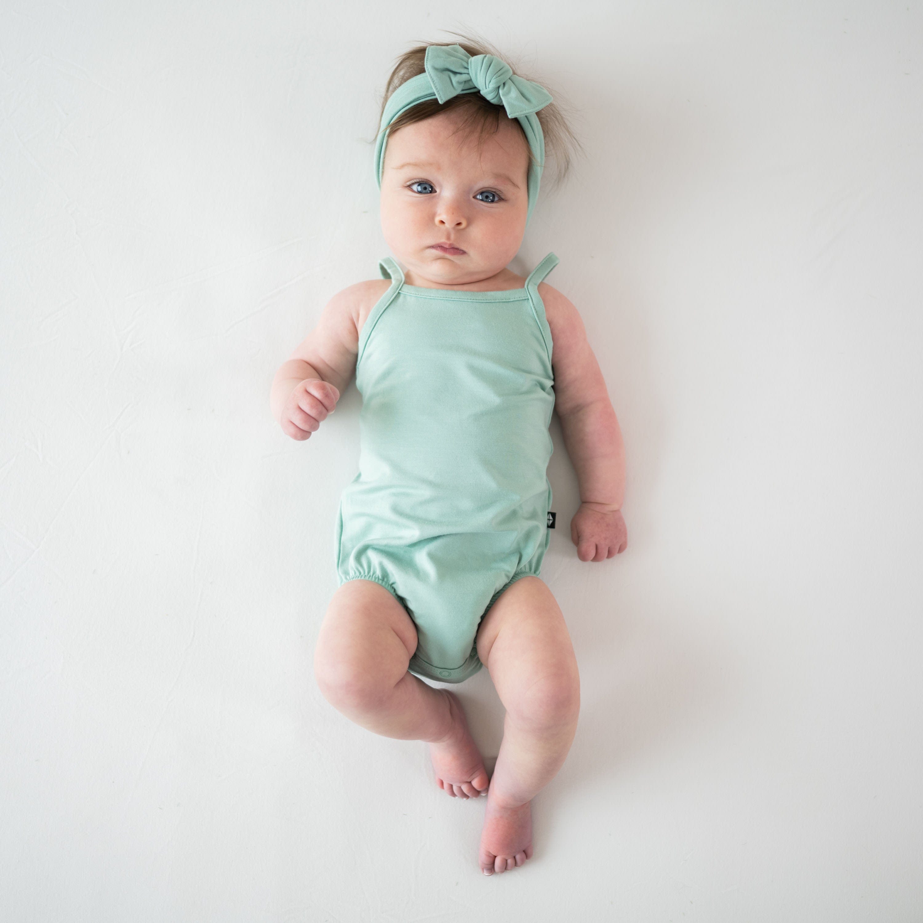 Kyte Baby Spaghetti Strap Leotard Spaghetti Strap Leotard in Wasabi