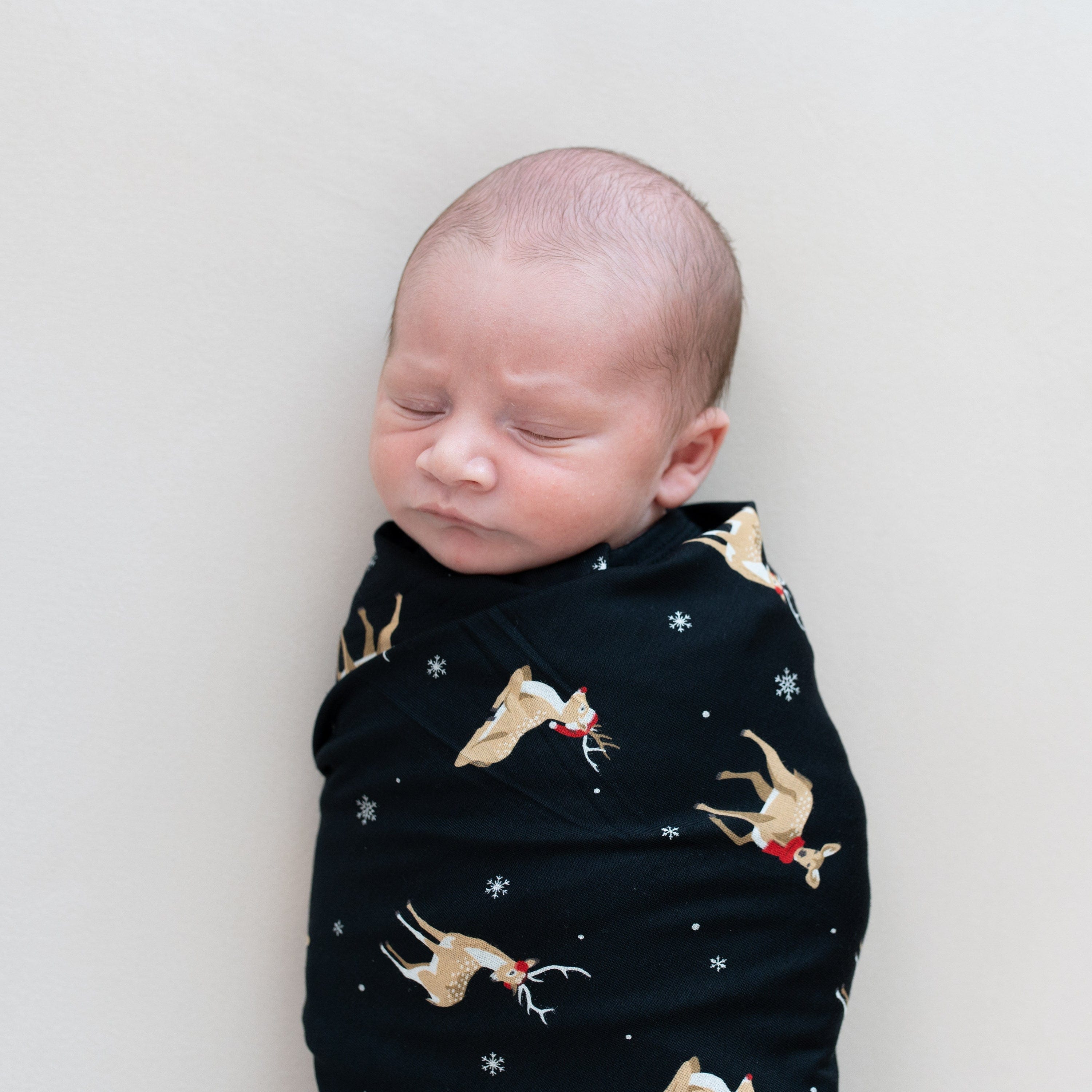 Kyte Baby Swaddling Blanket Midnight Deer / Infant Swaddle Blanket in Midnight Deer