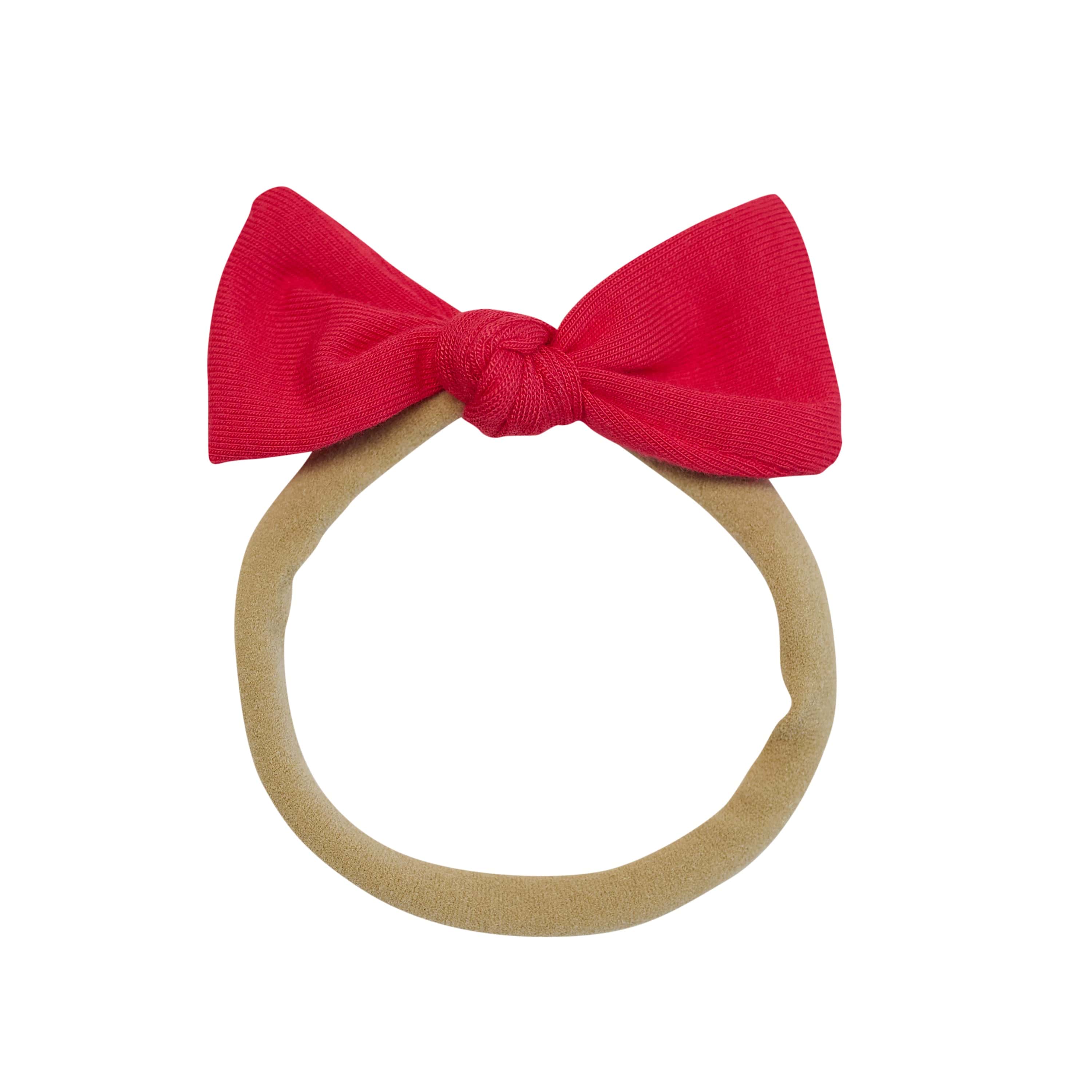Kyte Baby Tiny Nylon Bow in Cardinal
