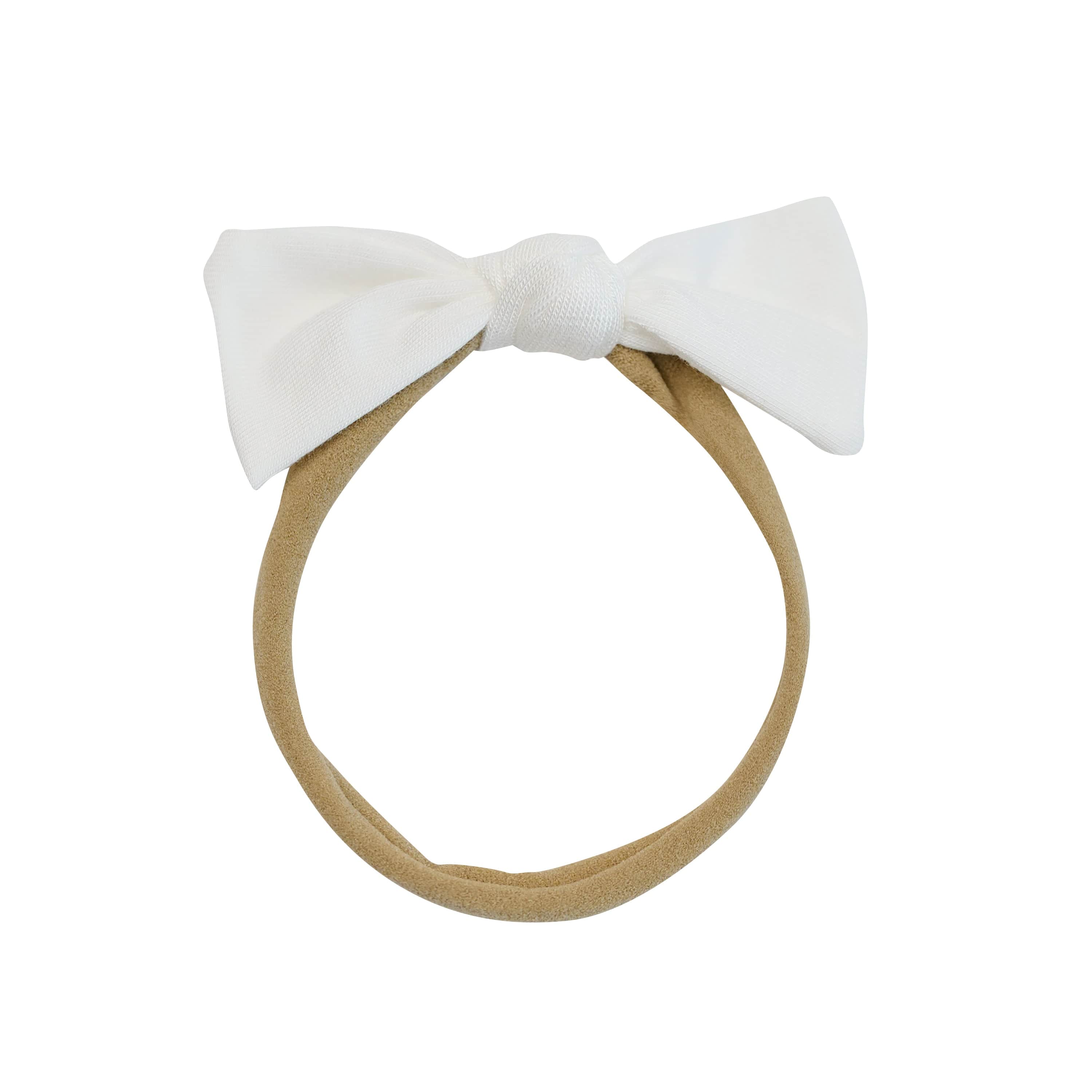 Kyte Baby Tiny Nylon Bow in Cloud