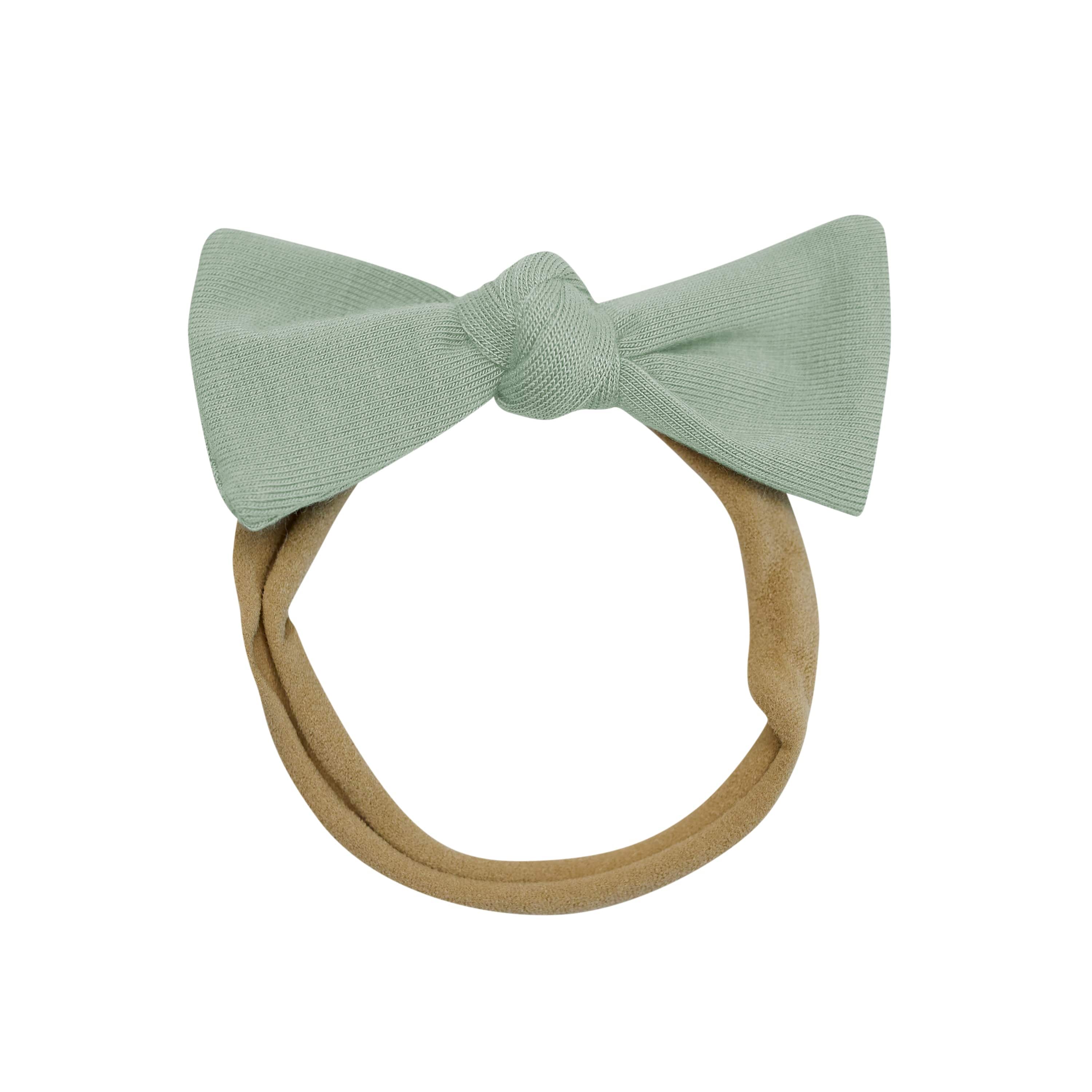 Kyte Baby Tiny Nylon Bow in Thyme