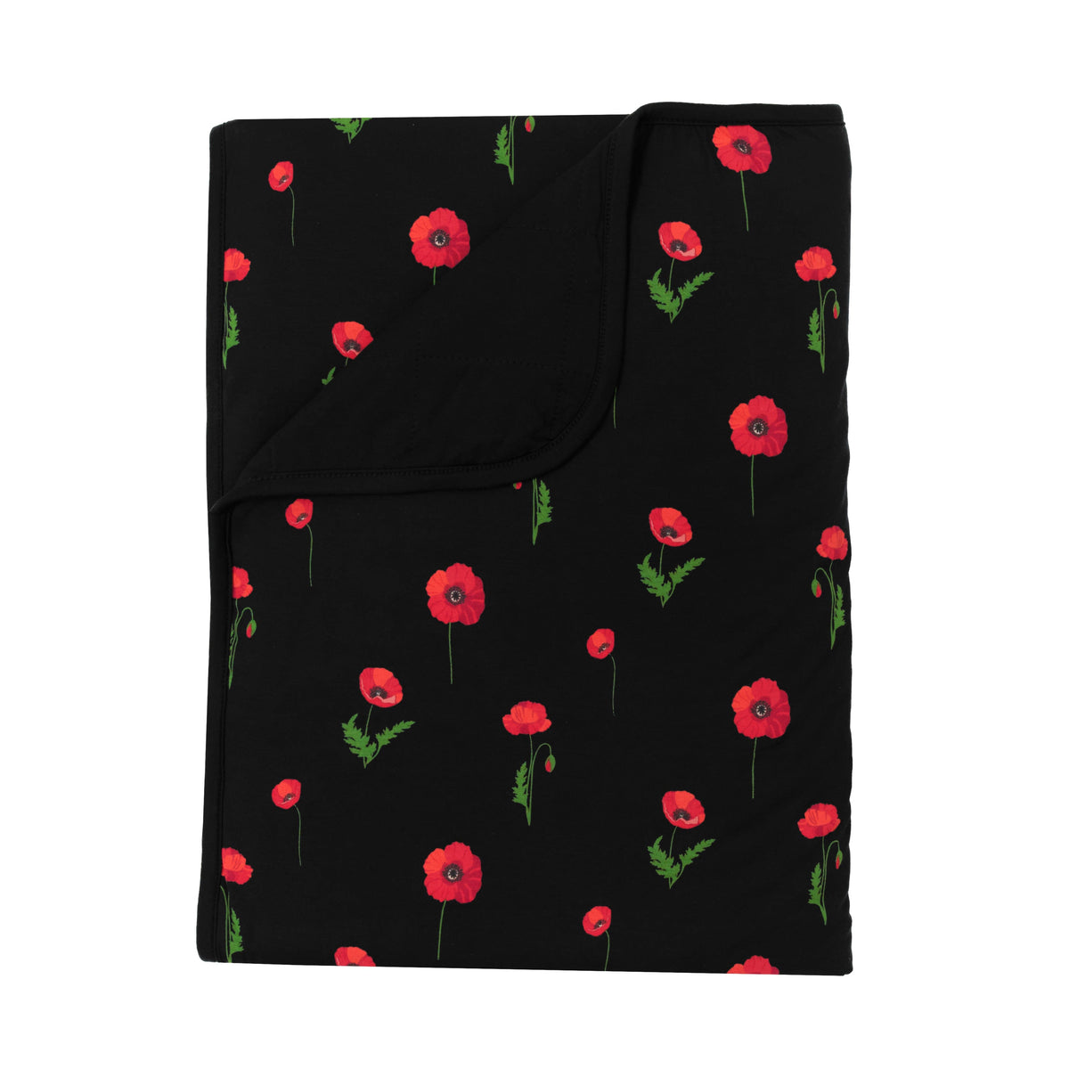 Kyte Baby Toddler Blanket Midnight Poppies / Toddler Toddler Blanket in Midnight Poppies 1.0