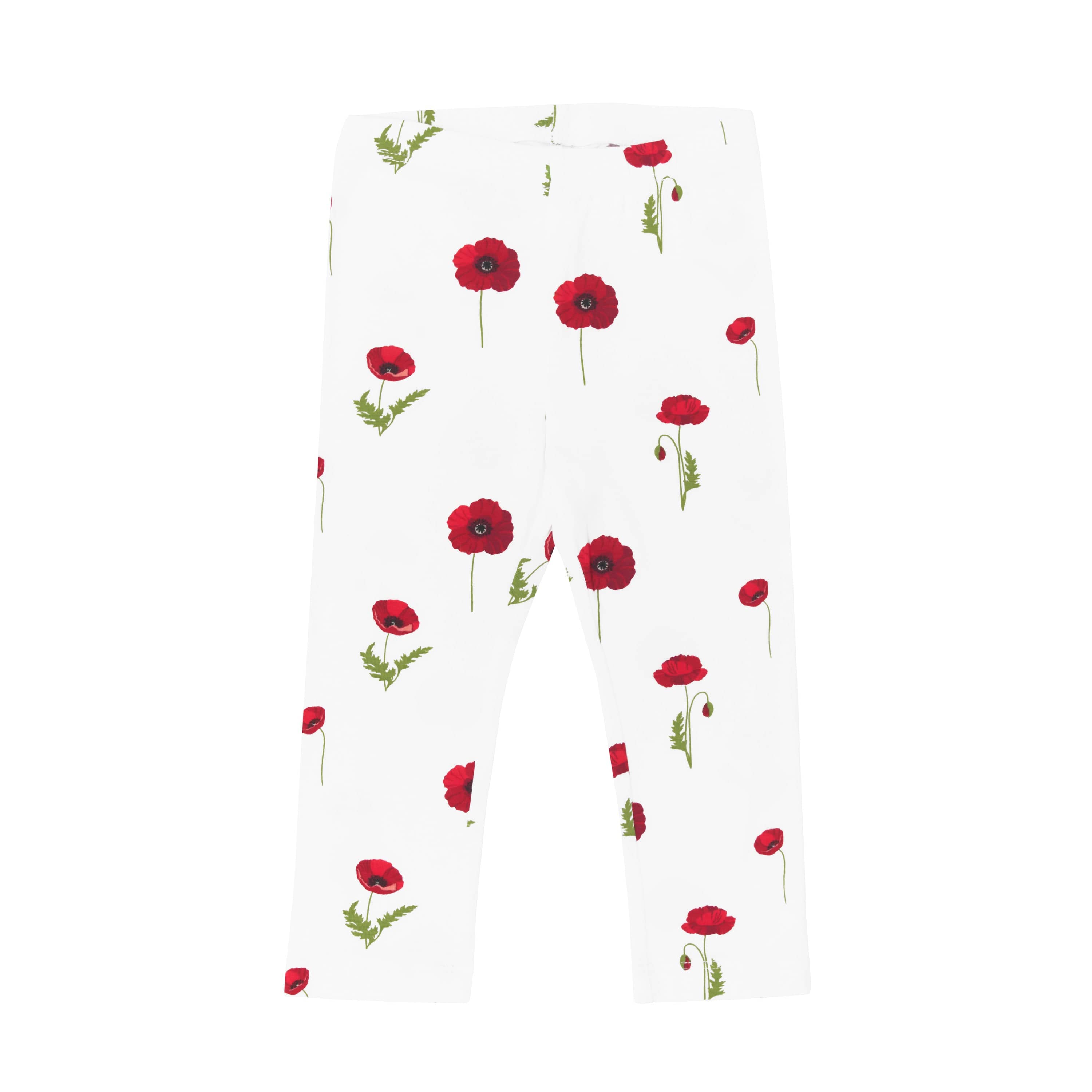 Kyte Baby Toddler Leggings Toddler Leggings in Cloud Poppies