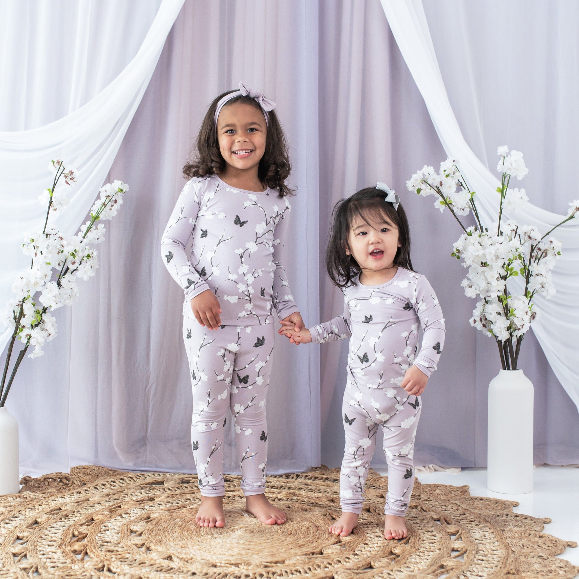 Kyte Baby Toddler Long Sleeve Pajamas Long Sleeve Pajamas in Cherry Blossom