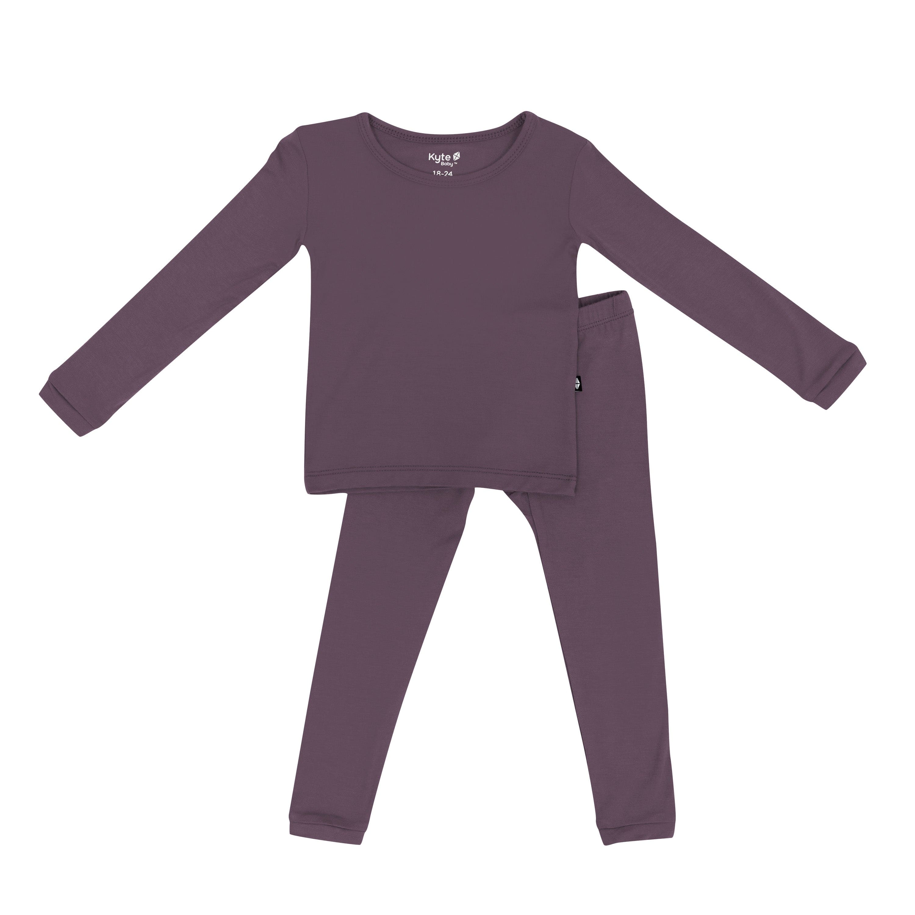 Toddler Long Sleeve Pajamas in Currant