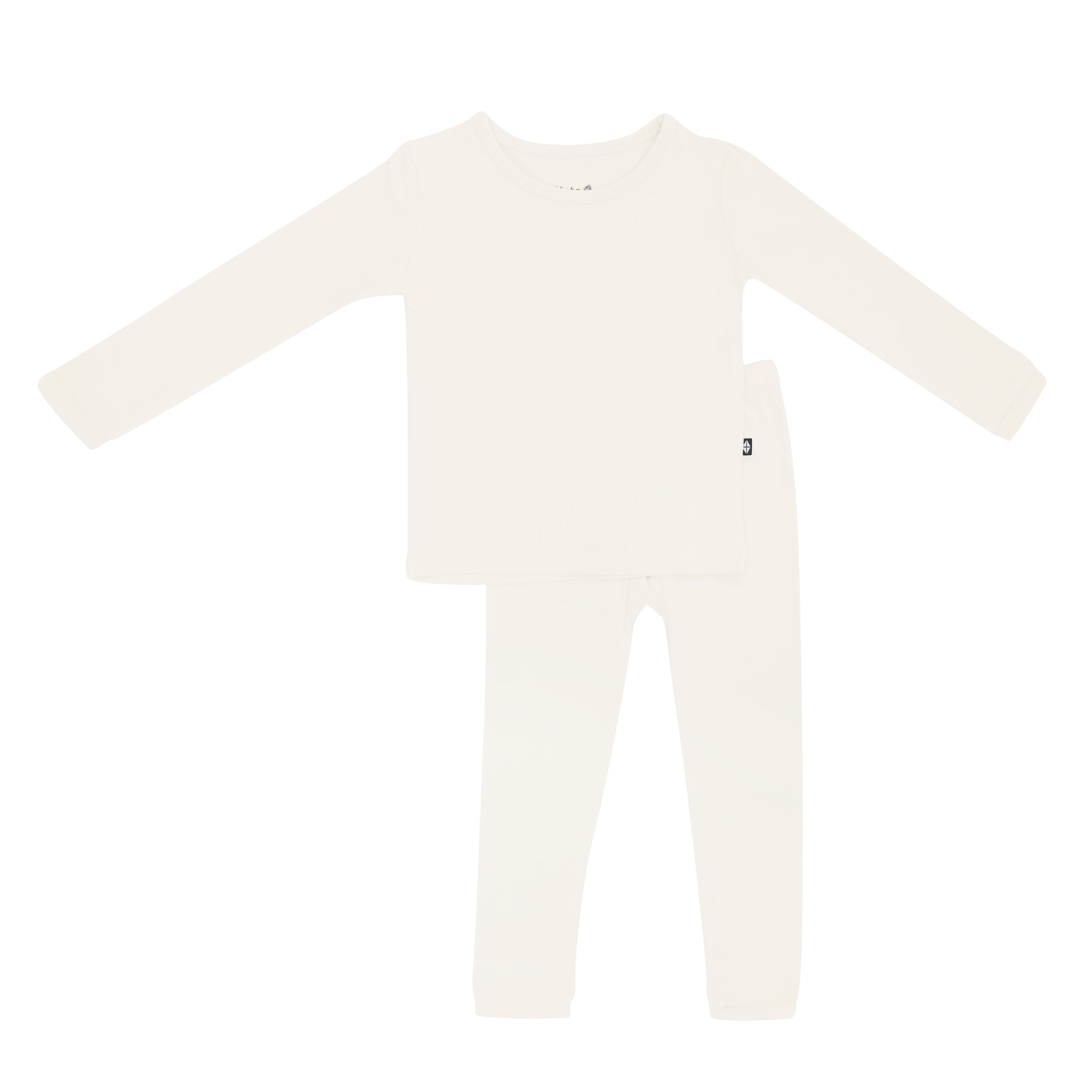 Kyte Baby Toddler Long Sleeve Pajamas Long Sleeve Pajamas in Ecru