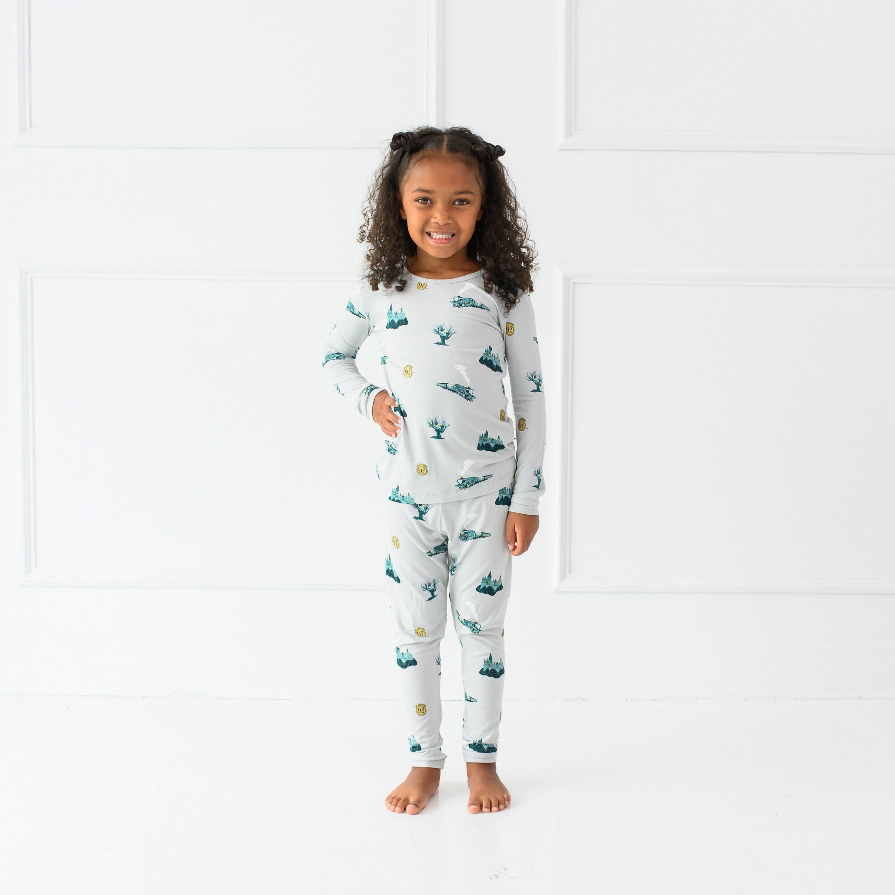 Child wearing Long Sleeve Harry Potter Toddler Pajamas in Journey