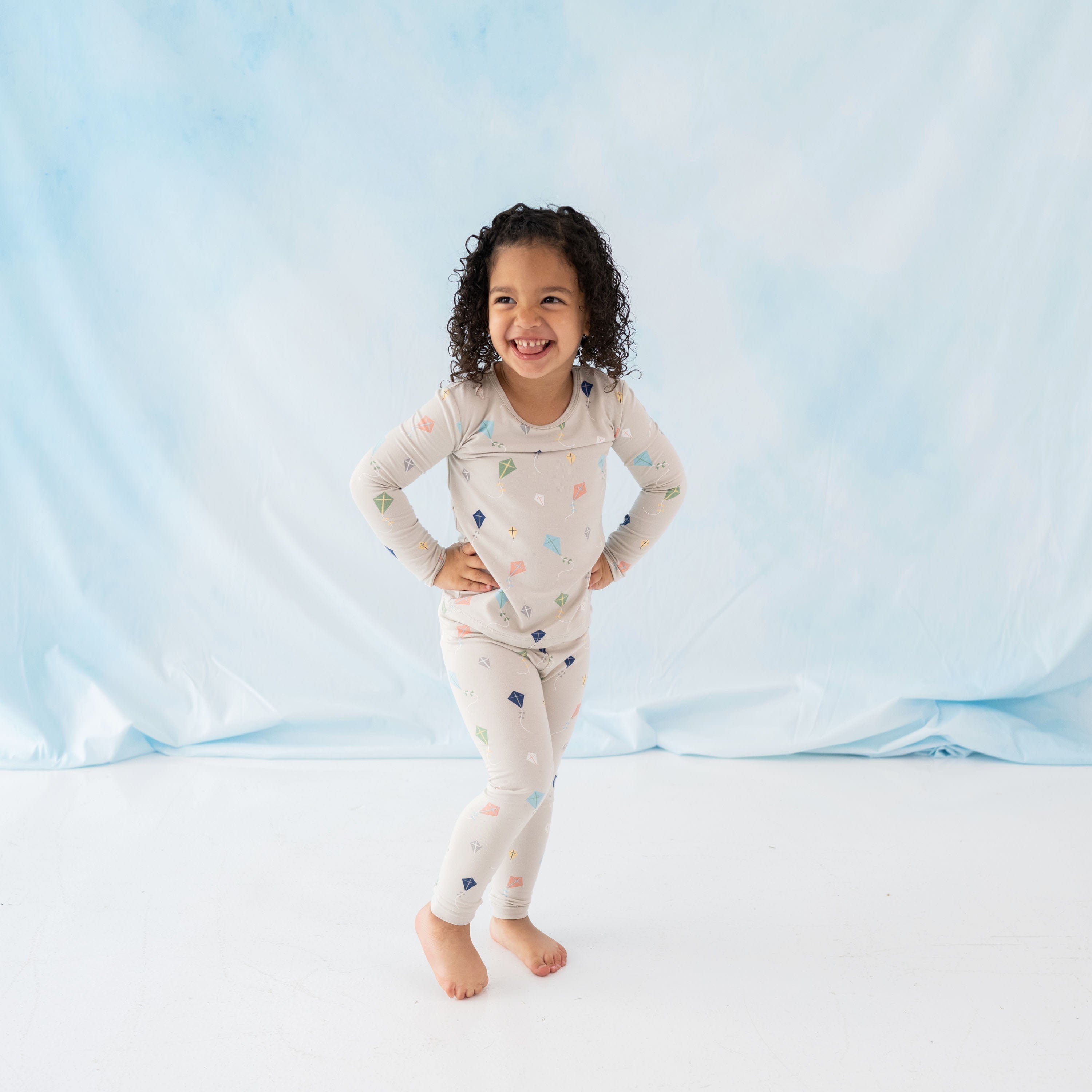 Kyte Baby Toddler Long Sleeve Pajamas Long Sleeve Pajamas in Kite