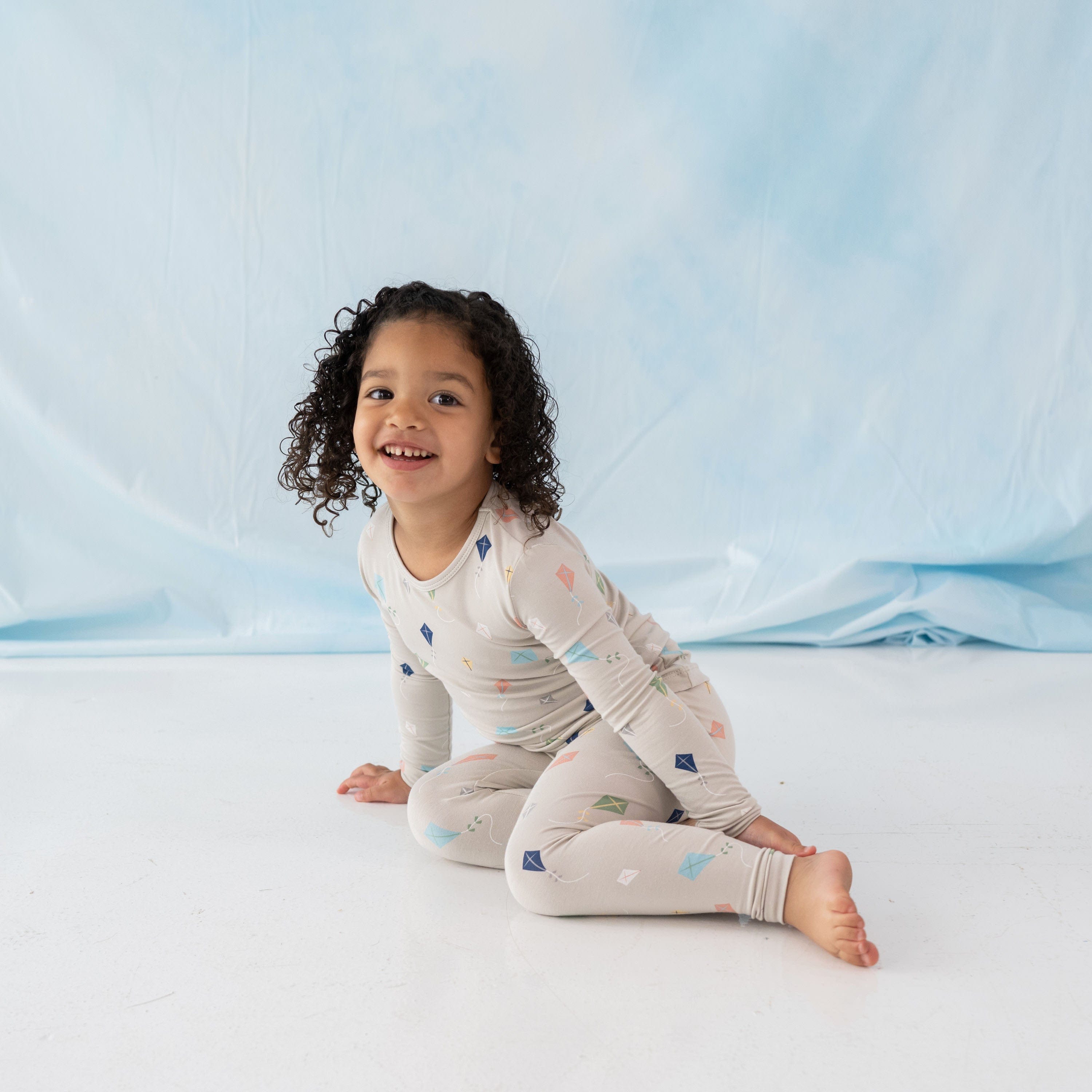 Kyte Baby Toddler Long Sleeve Pajamas Long Sleeve Pajamas in Kite