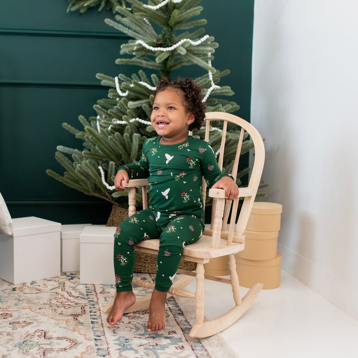Kyte Baby Toddler Long Sleeve Pajamas Long Sleeve Pajamas in Mistletoe