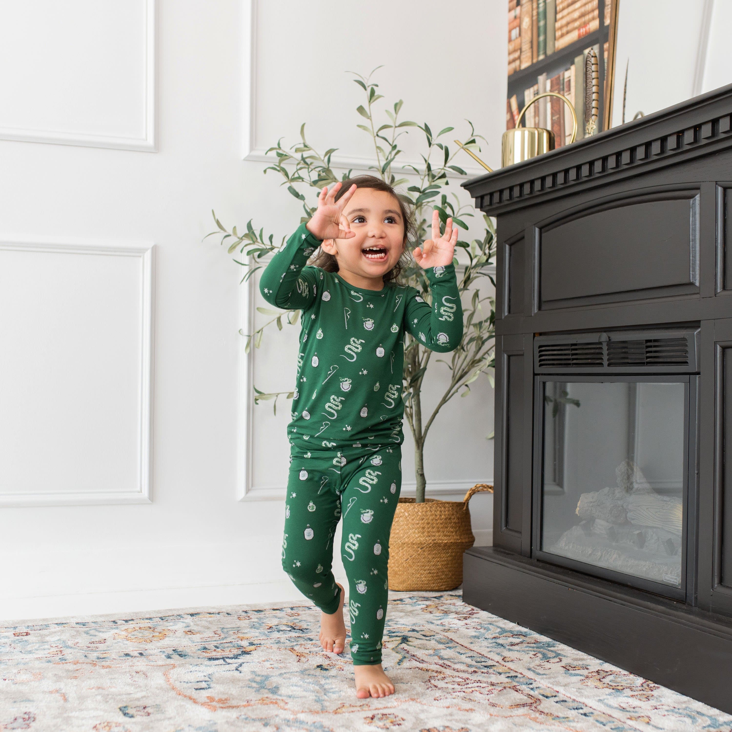 Kyte Baby Toddler Long Sleeve Pajamas Long Sleeve Pajamas in Slytherin™