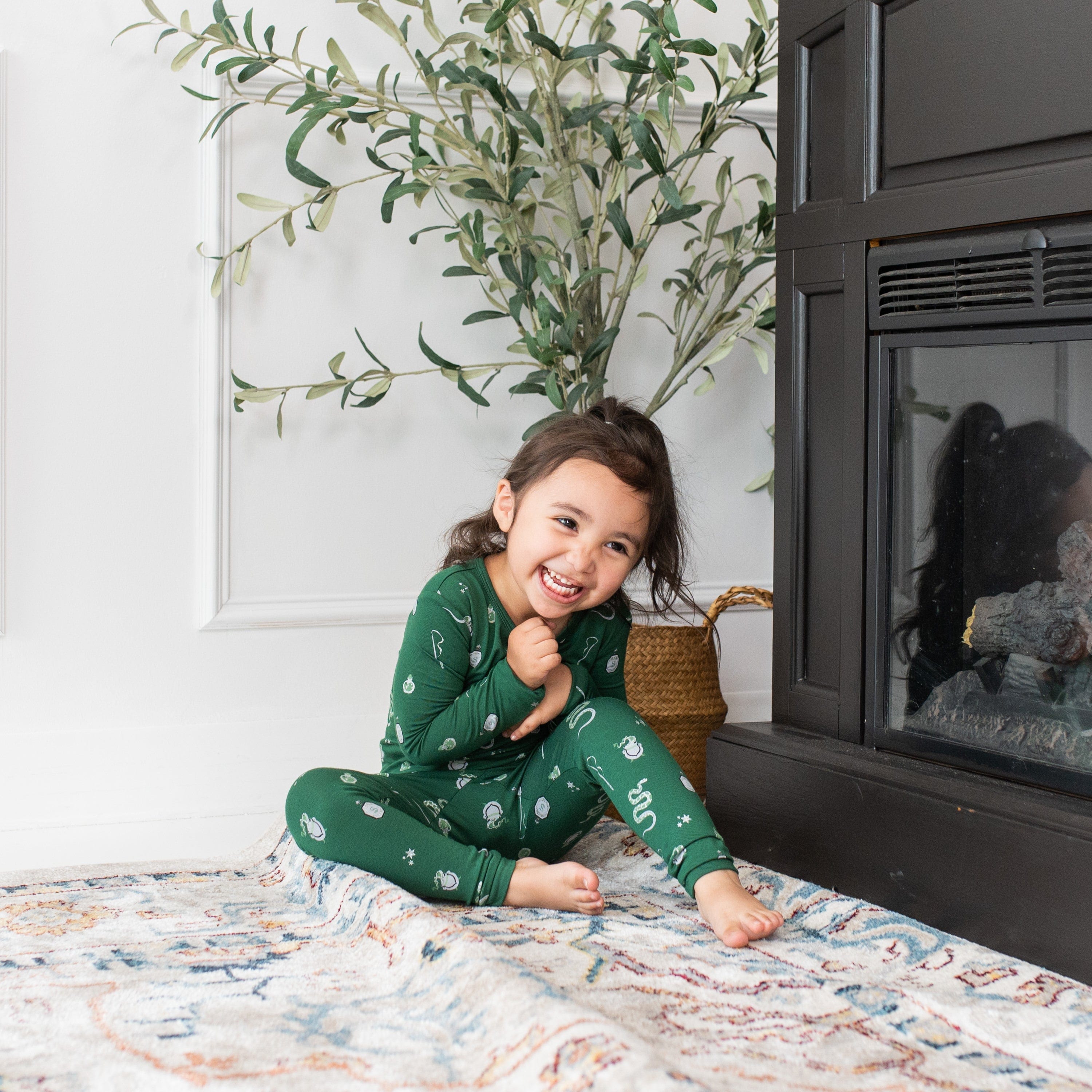 Kyte Baby Toddler Long Sleeve Pajamas Long Sleeve Pajamas in Slytherin™