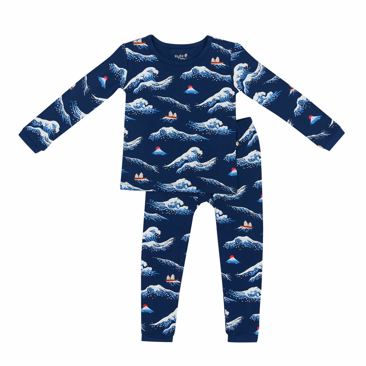 Kyte Baby Toddler Long Sleeve Pajamas Long Sleeve Pajamas in Wave