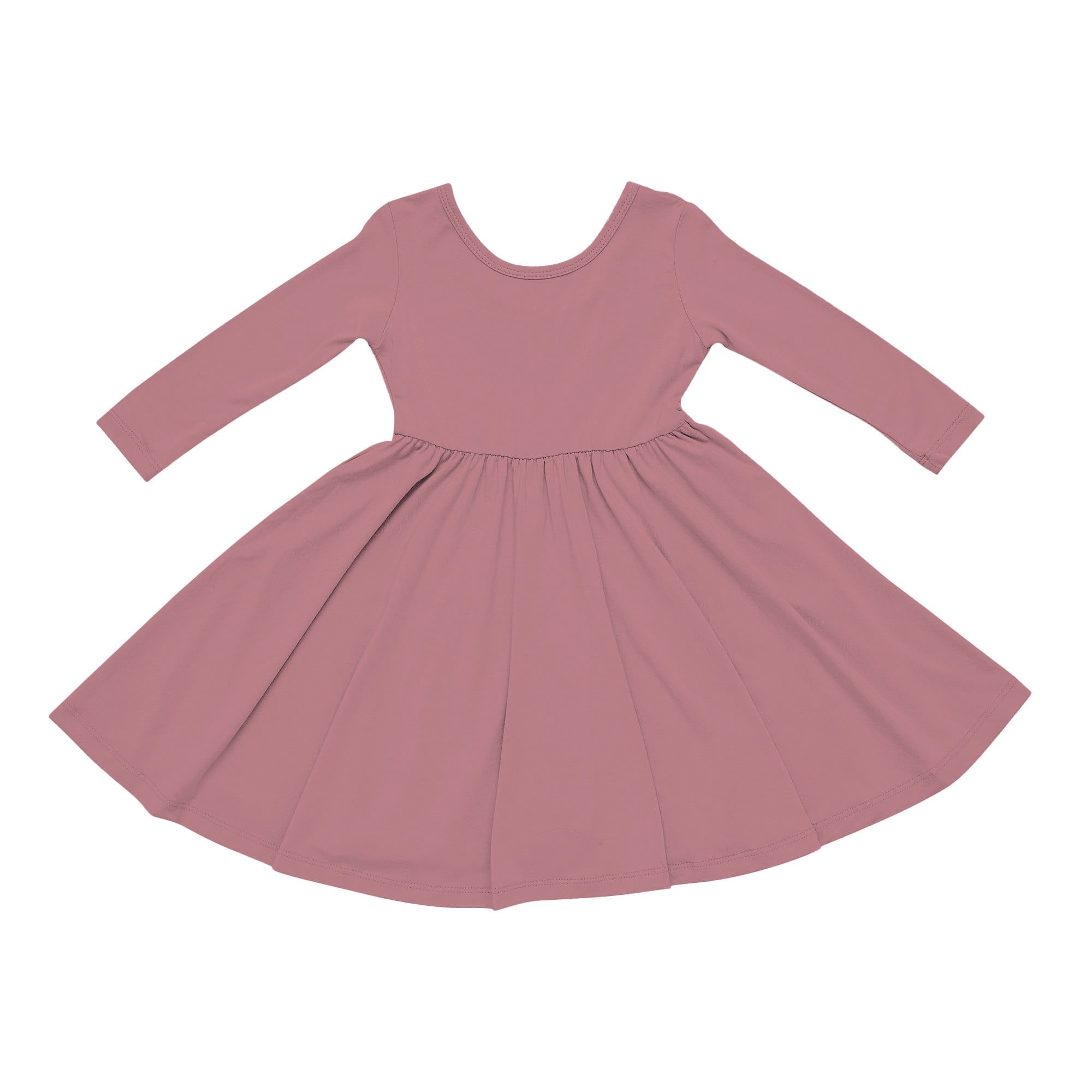 Kyte Baby Long Sleeve Twirl Dress in Dusty Rose